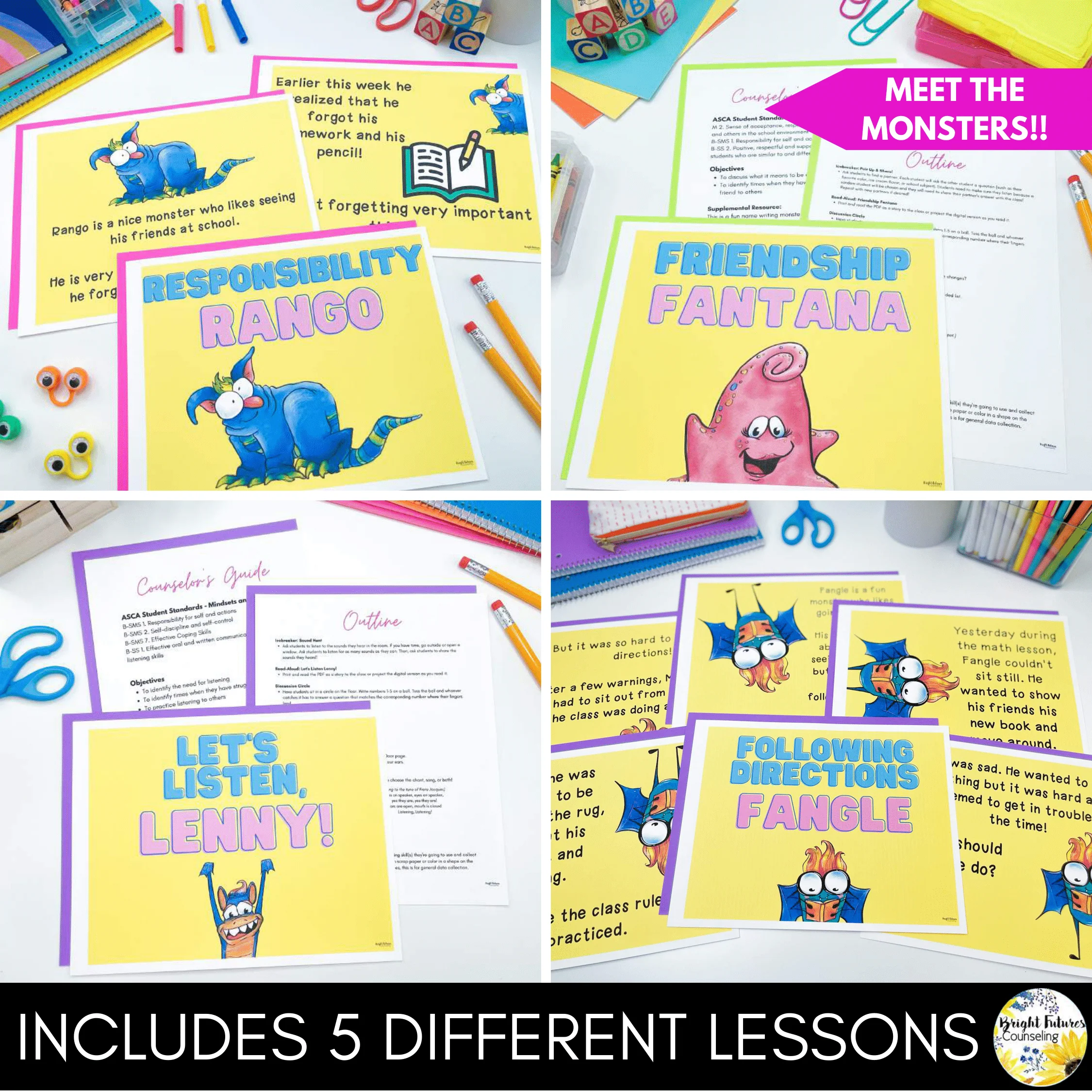 School Counseling Guidance Lessons Bundle for Primary - Image 4