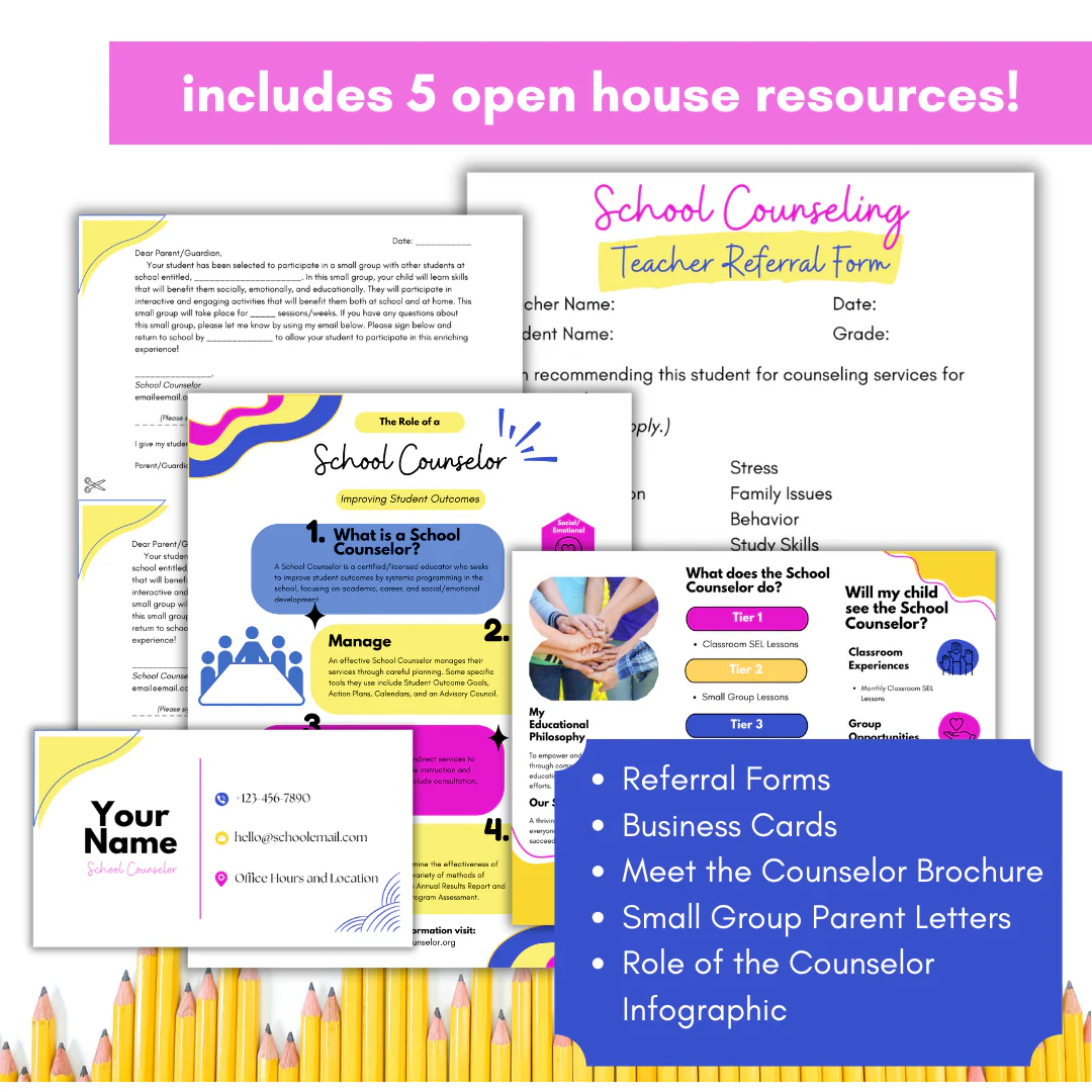School Counseling Open House Toolkit & Meet the Counselor Back to School Night - Image 2