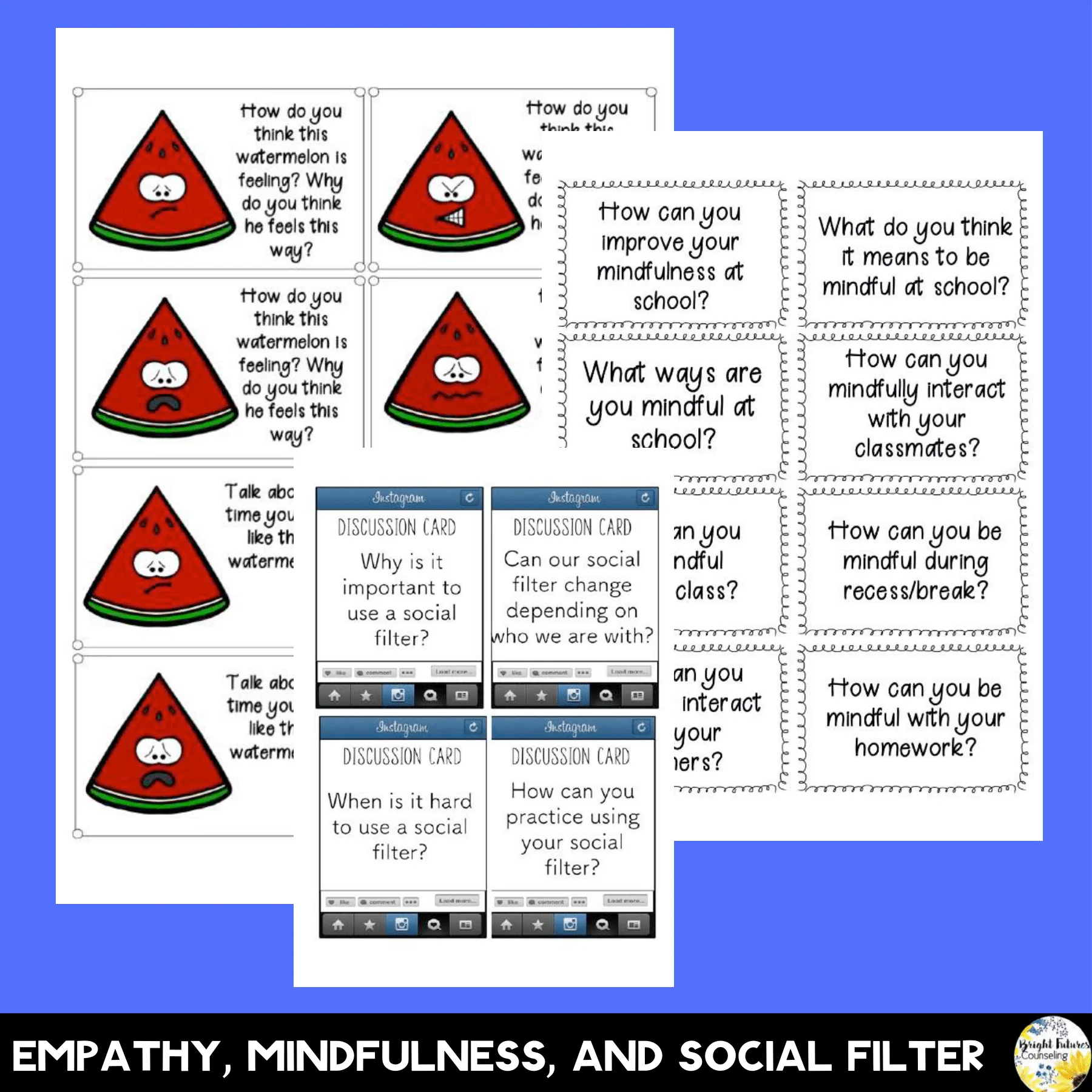 School Counseling SEL Discussion Cards Bundle - Image 10