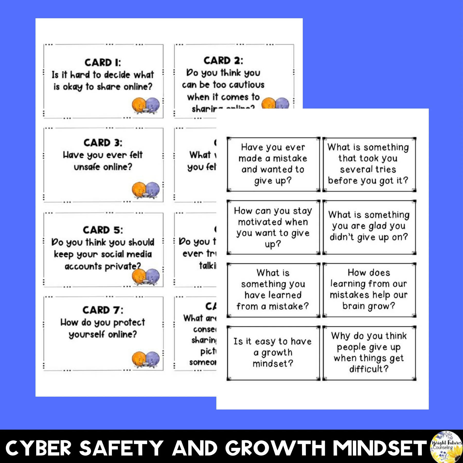 School Counseling SEL Discussion Cards Bundle - Image 11
