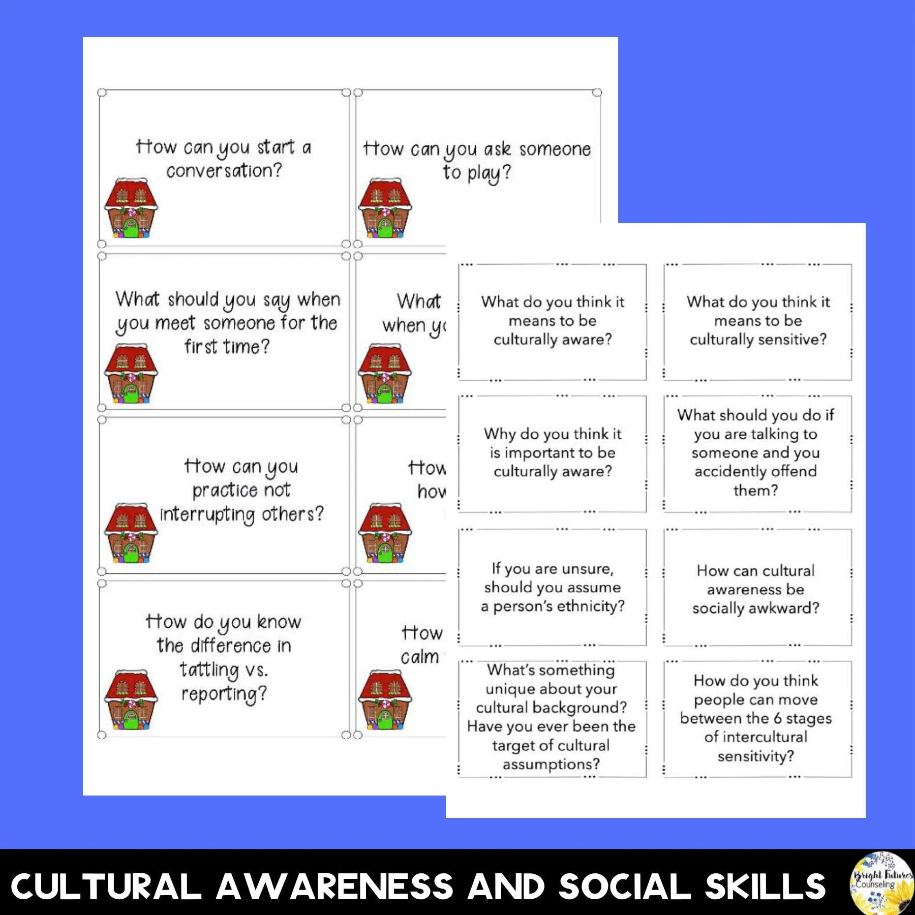 School Counseling SEL Discussion Cards Bundle - Image 12