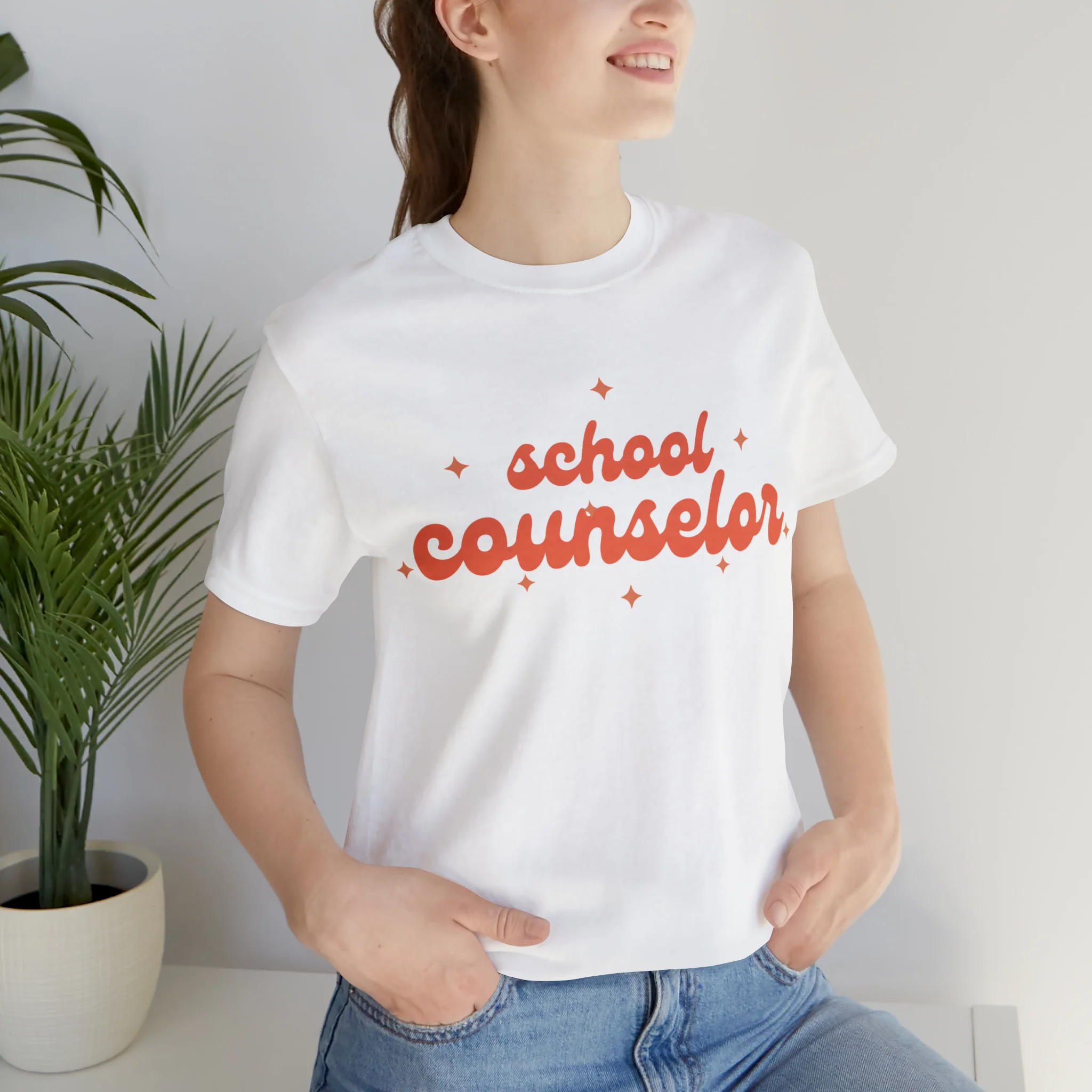 School Counselor Star Tee - Image 71