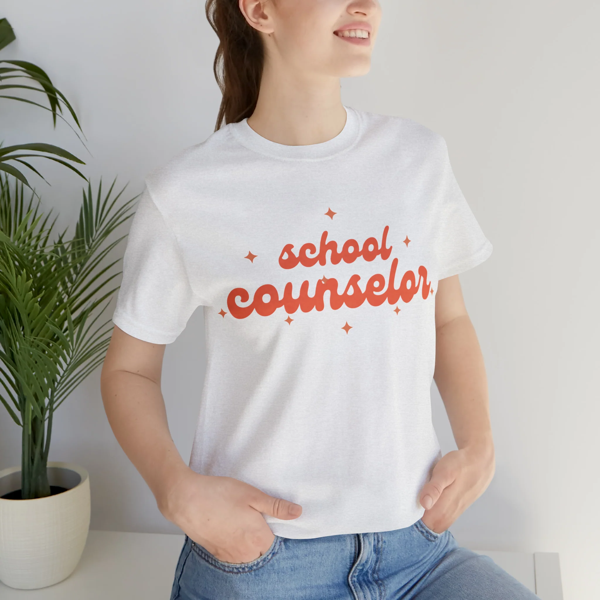 School Counselor Star Tee - Image 82