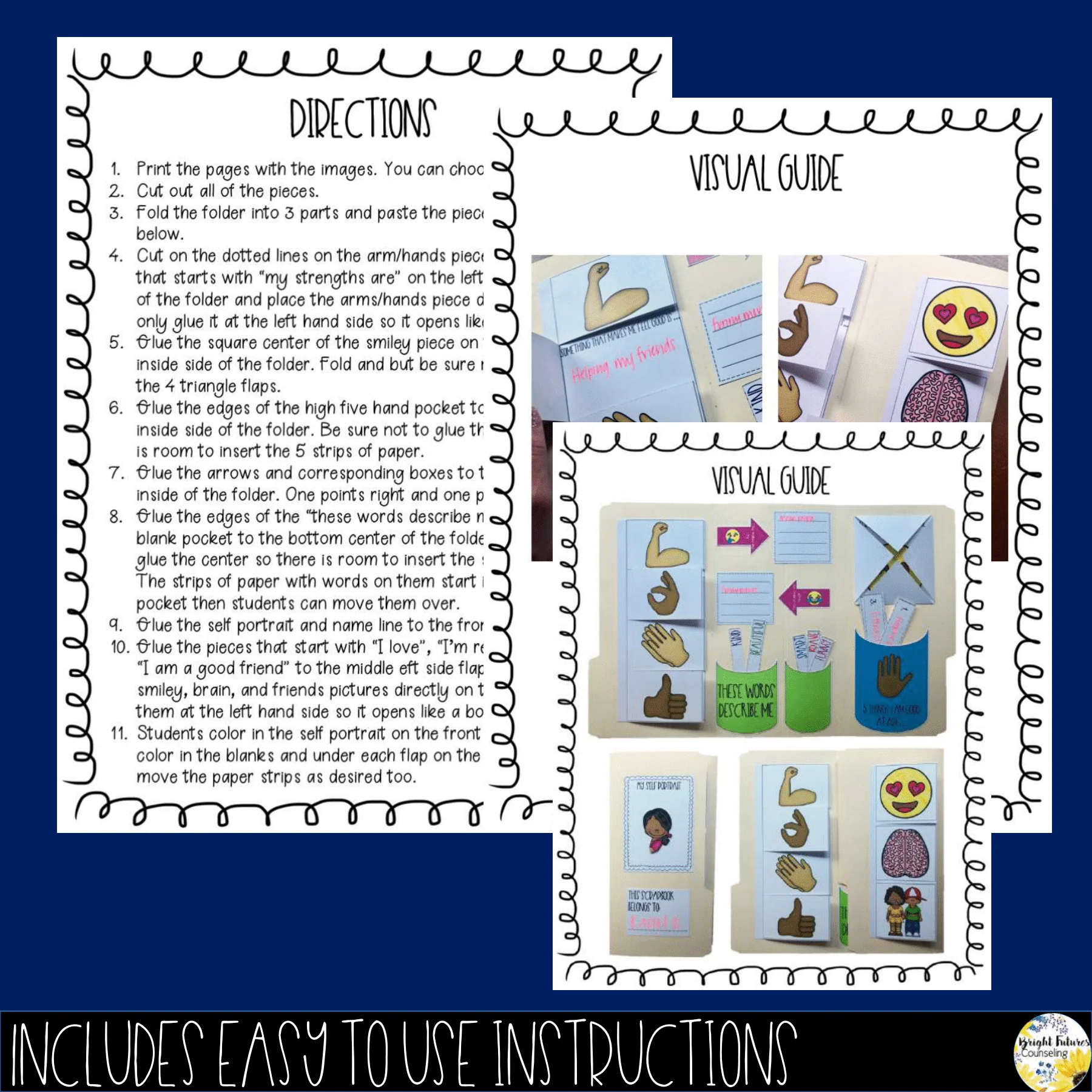 Self-Concept and Self-Esteem Scrapbook All About Me Interactive Craft - Image 7