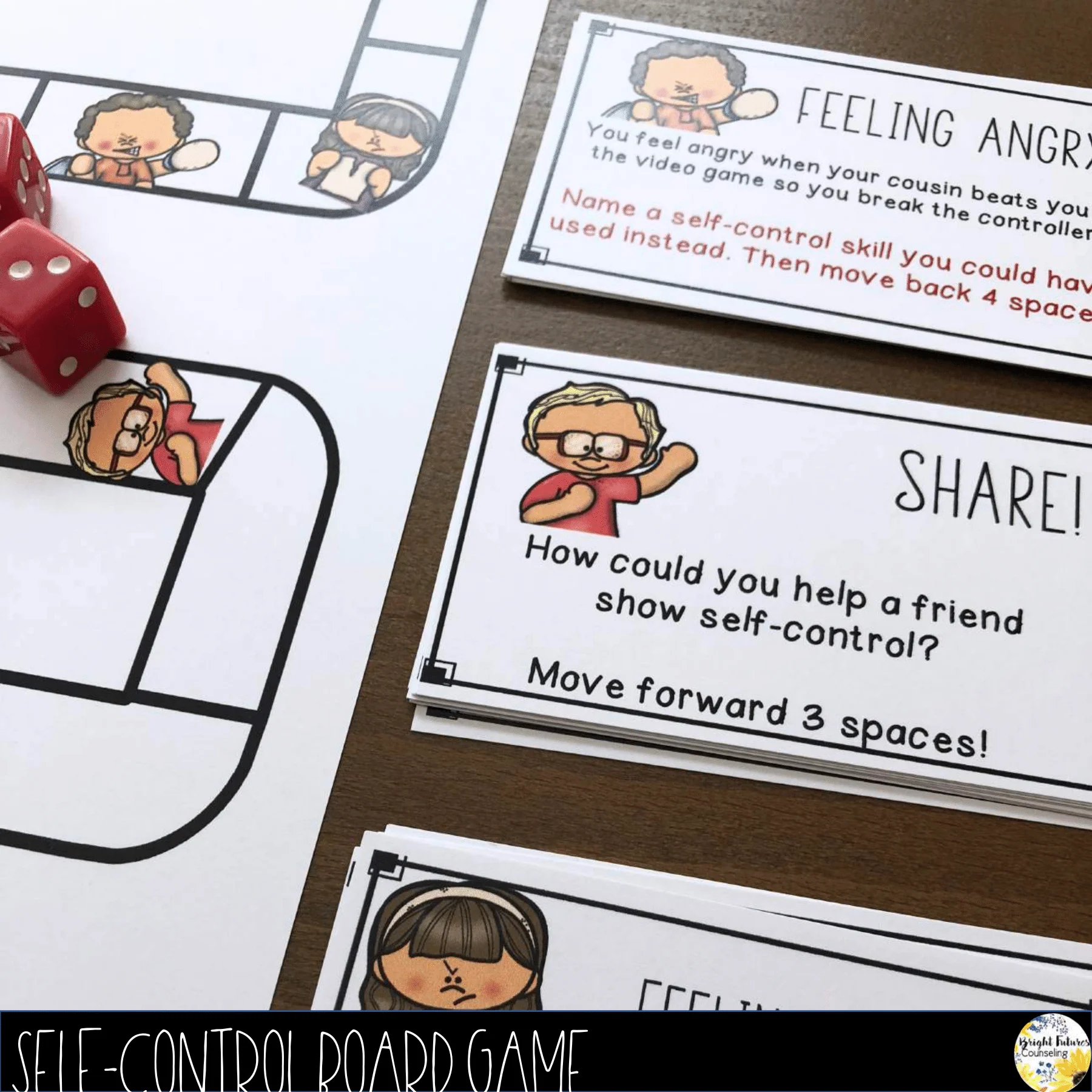 Self-Control Board Game + Digital School Counseling Game - Image 4