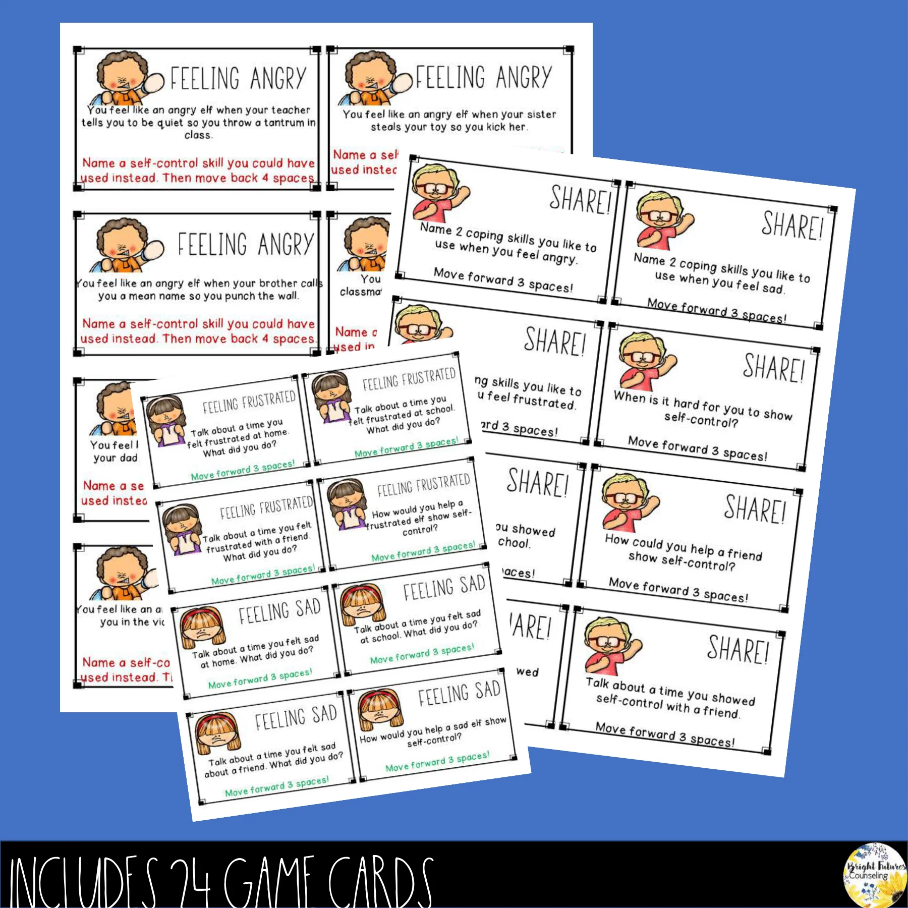 Self-Control Board Game + Digital School Counseling Game - Image 5