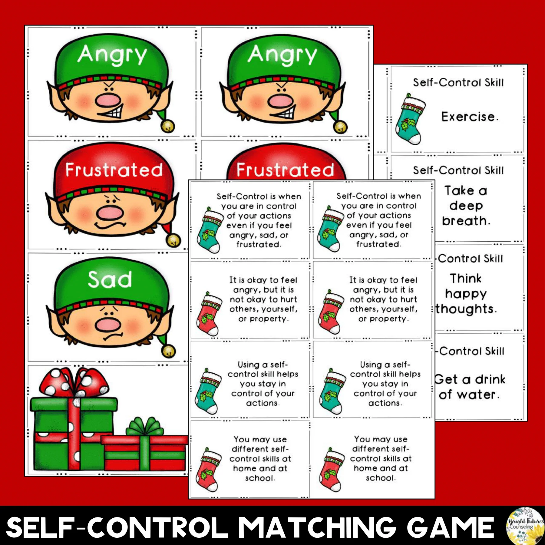 sELF-Control Christmas Game + Google Slides Digital Holiday Board Game - Image 3
