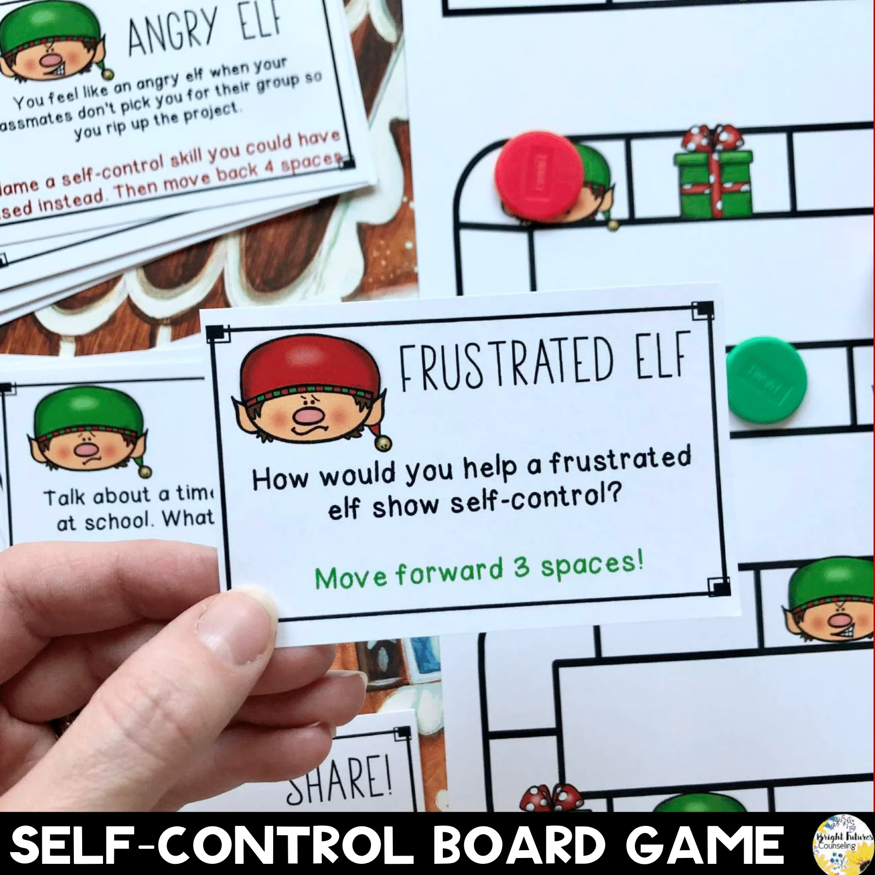 sELF-Control Christmas Game + Google Slides Digital Holiday Board Game - Image 7