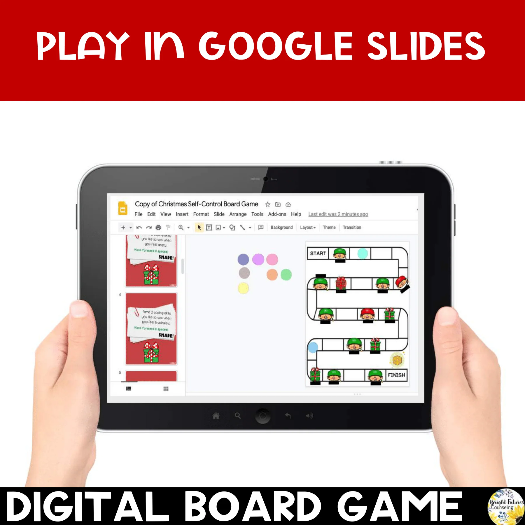sELF-Control Christmas Game + Google Slides Digital Holiday Board Game - Image 8