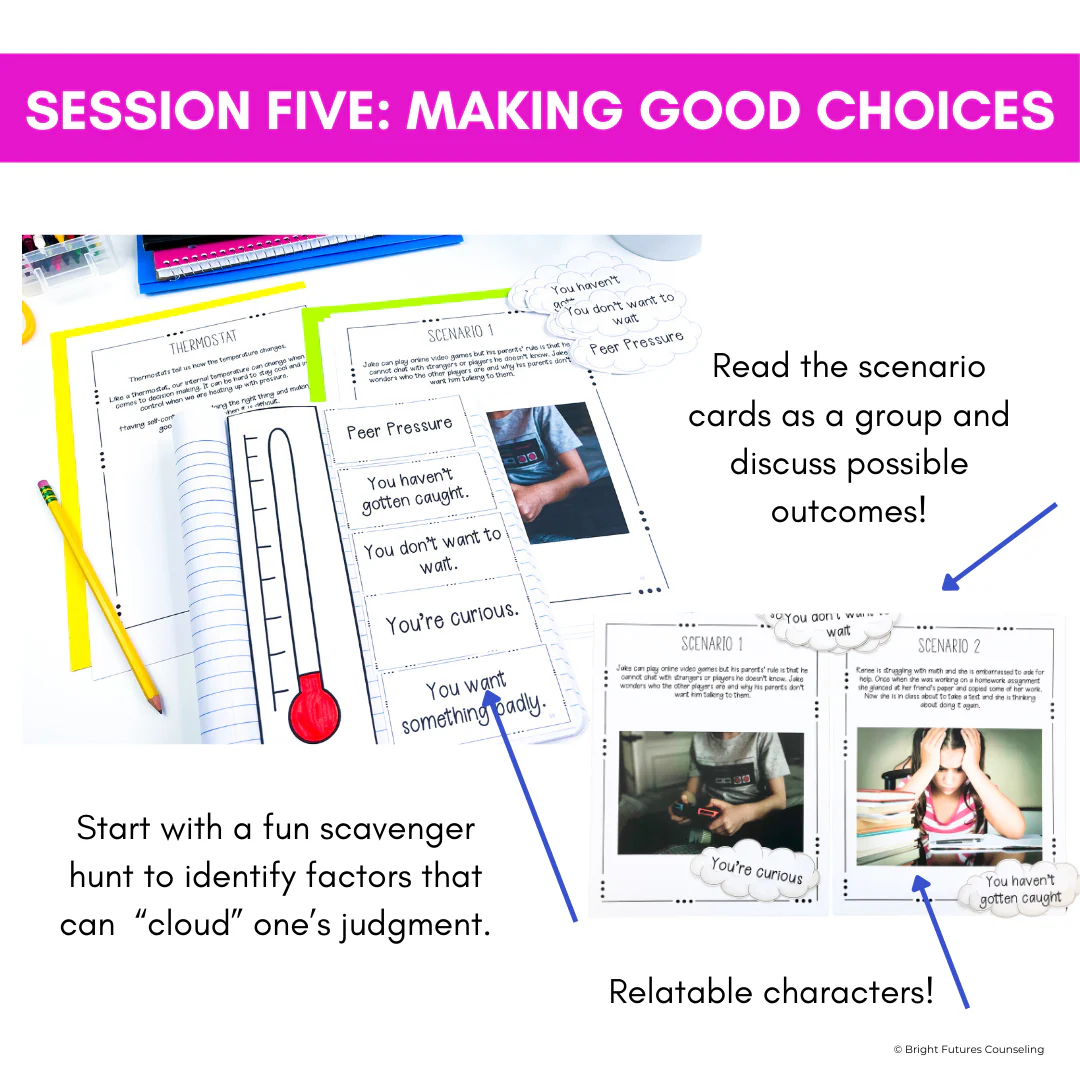 Self-Control School Counseling Group: Develop Self-Control Accountability Habits - Image 12