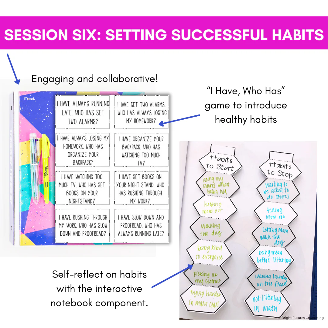 Self-Control School Counseling Group: Develop Self-Control Accountability Habits - Image 13