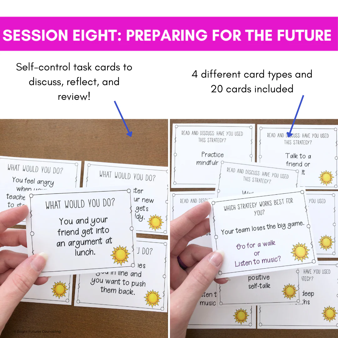 Self-Control School Counseling Group: Develop Self-Control Accountability Habits - Image 15