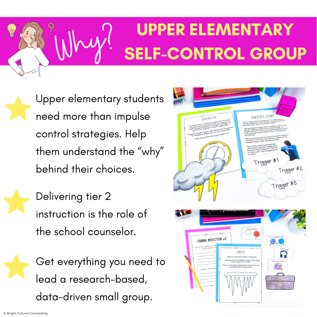 Self-Control School Counseling Group: Develop Self-Control Accountability Habits - Image 3