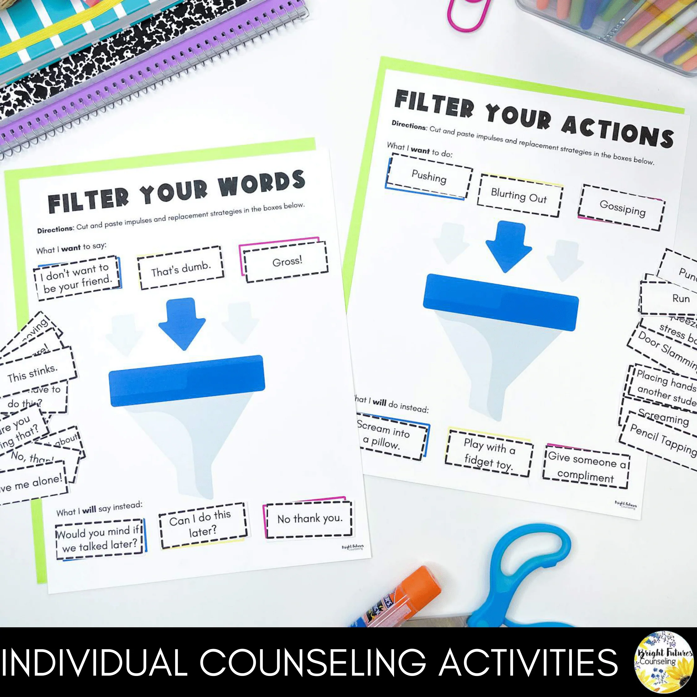 Self-Control Individual Counseling Curriculum + Data Tracking Tools - Image 8