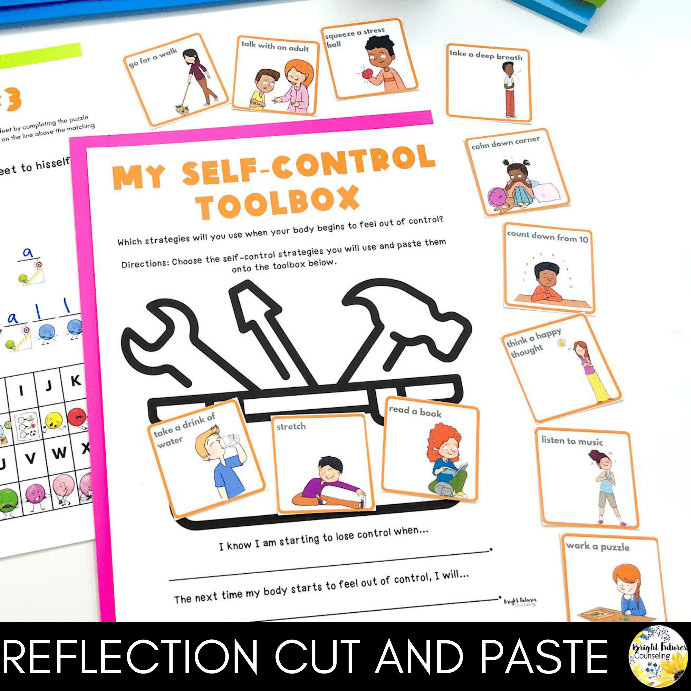 Self-Control Lesson for Social Emotional Learning & Elementary School Counseling - Image 11