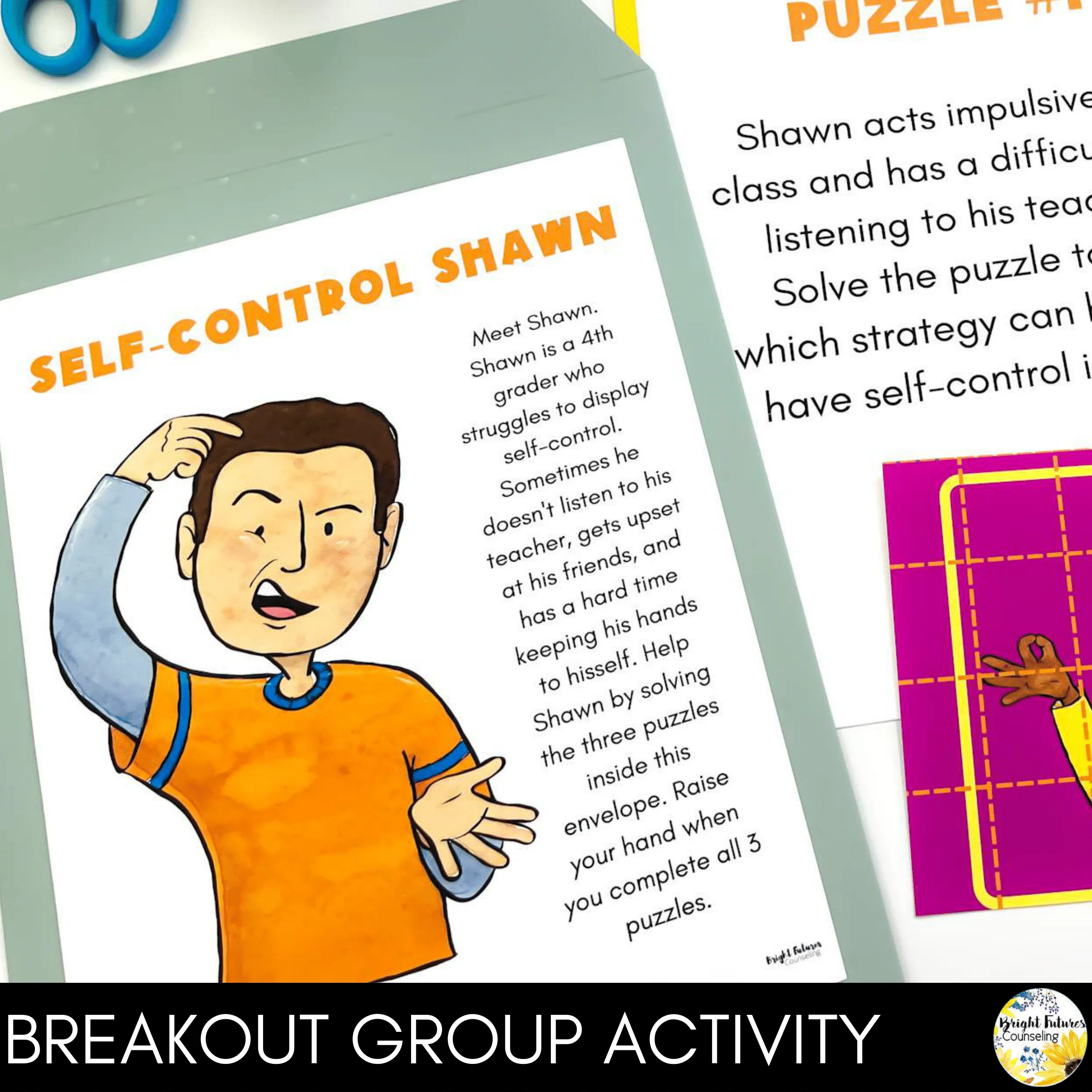 Self-Control Lesson for Social Emotional Learning & Elementary School Counseling - Image 7