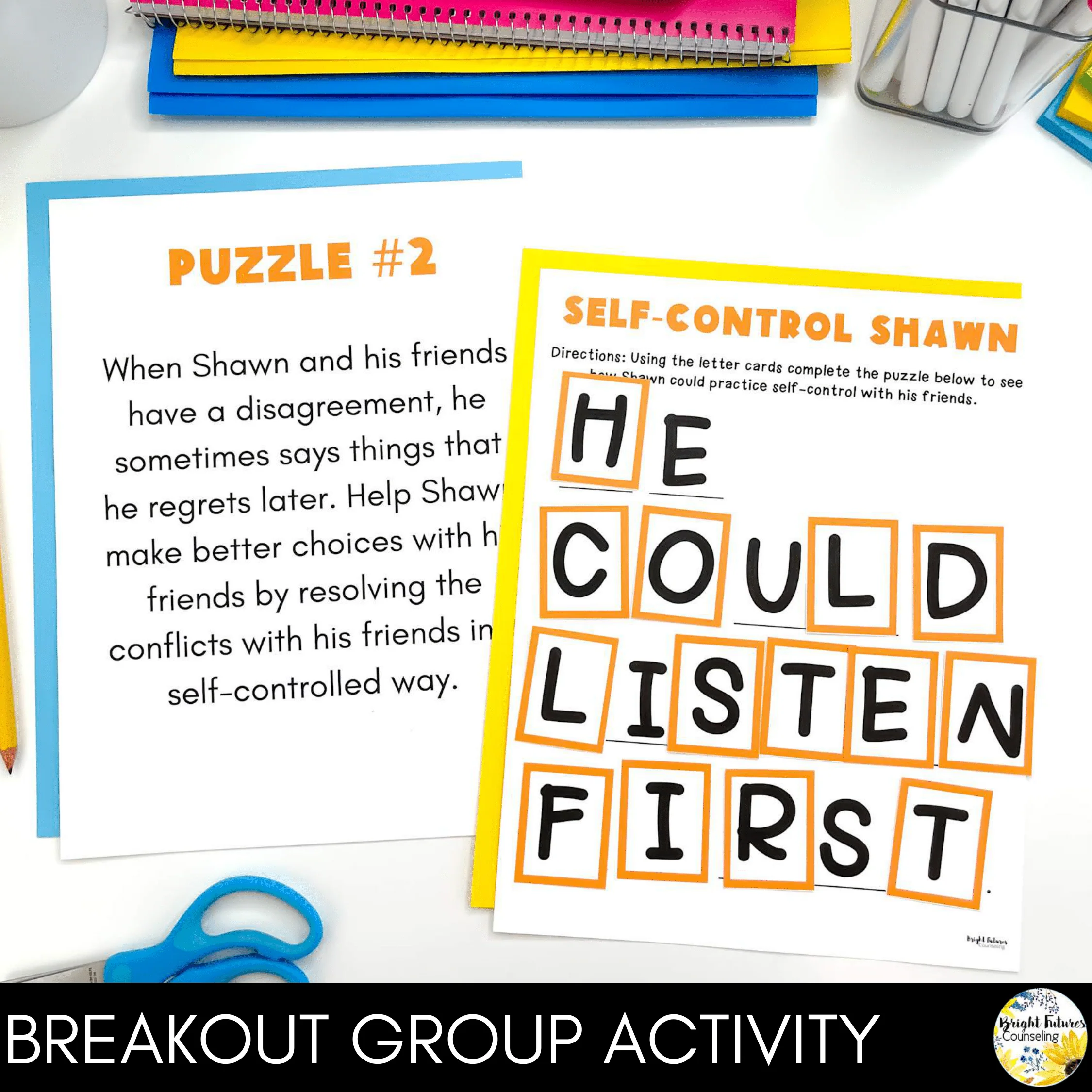 Self-Control Lesson for Social Emotional Learning & Elementary School Counseling - Image 9
