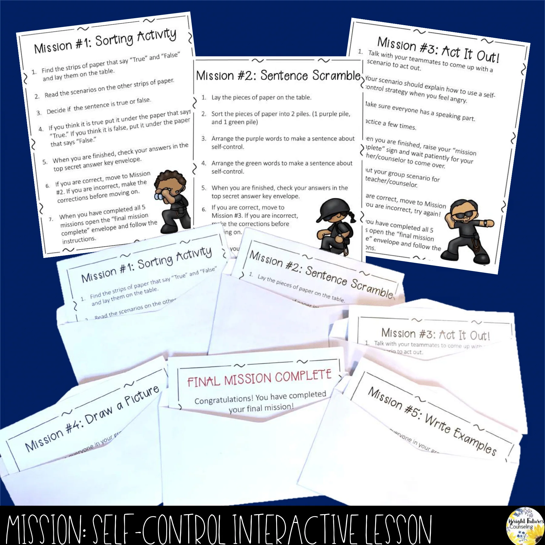 Self-Control Mega Bundle - Small Groups, Class Lessons, Assessments, and Games - Image 10