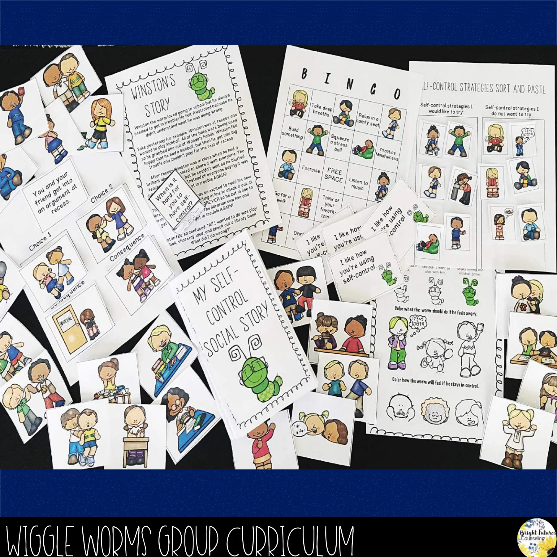 Self-Control Mega Bundle - Small Groups, Class Lessons, Assessments, and Games - Image 3