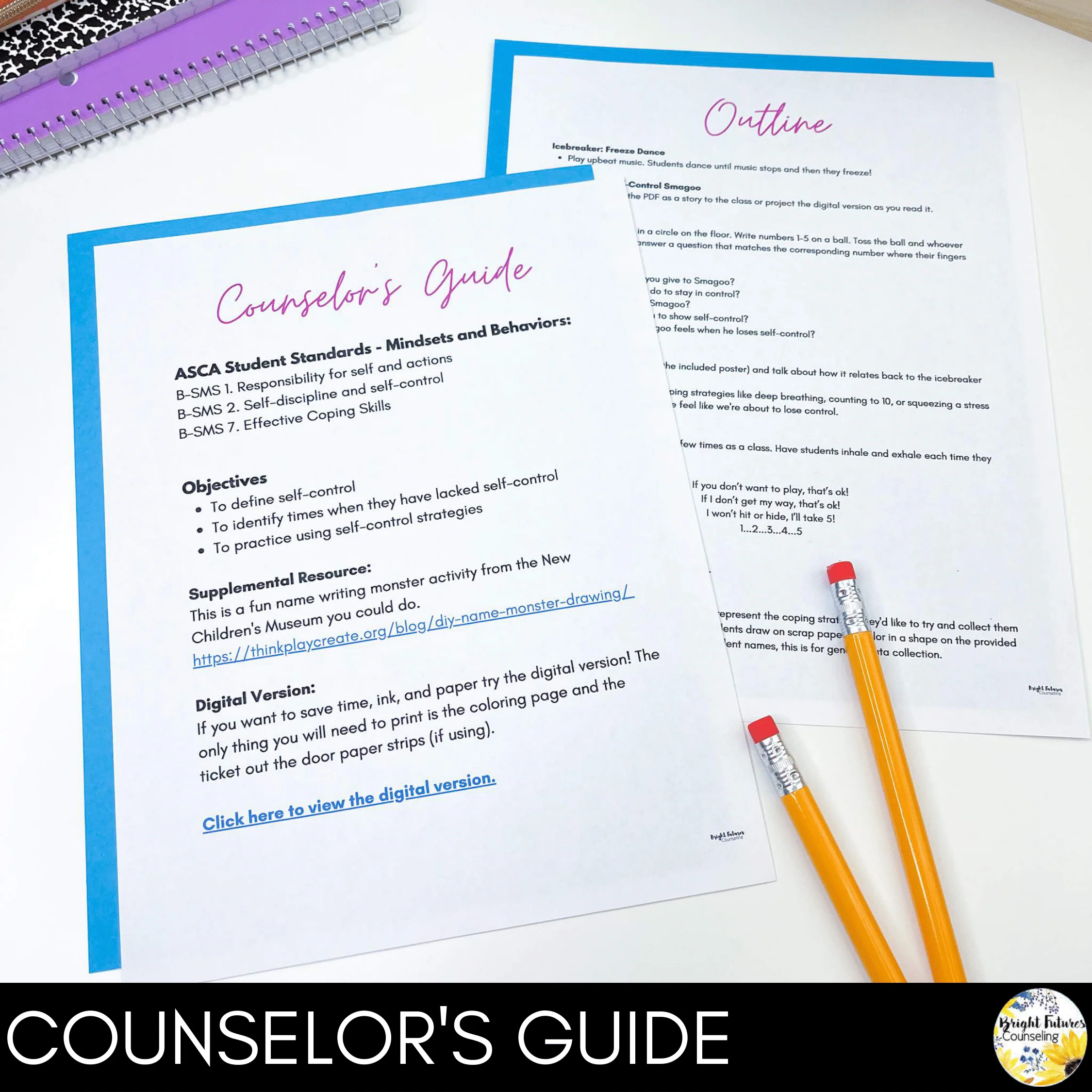 Self-Control School Counseling Guidance Lesson for Primary Students - Image 2