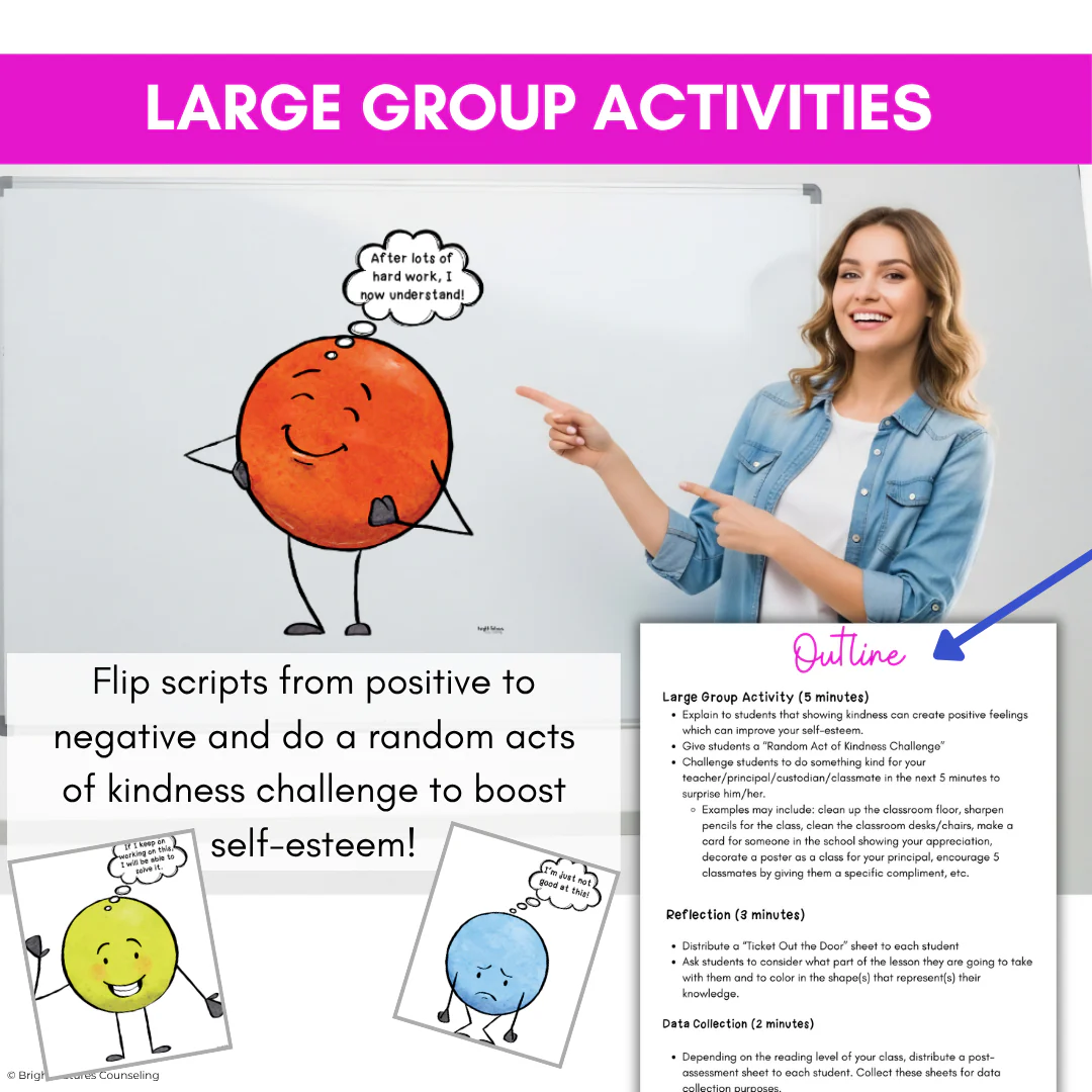 Self-Esteem Counseling Guidance Lesson - Self-Esteem & Confidence Activities - Image 10