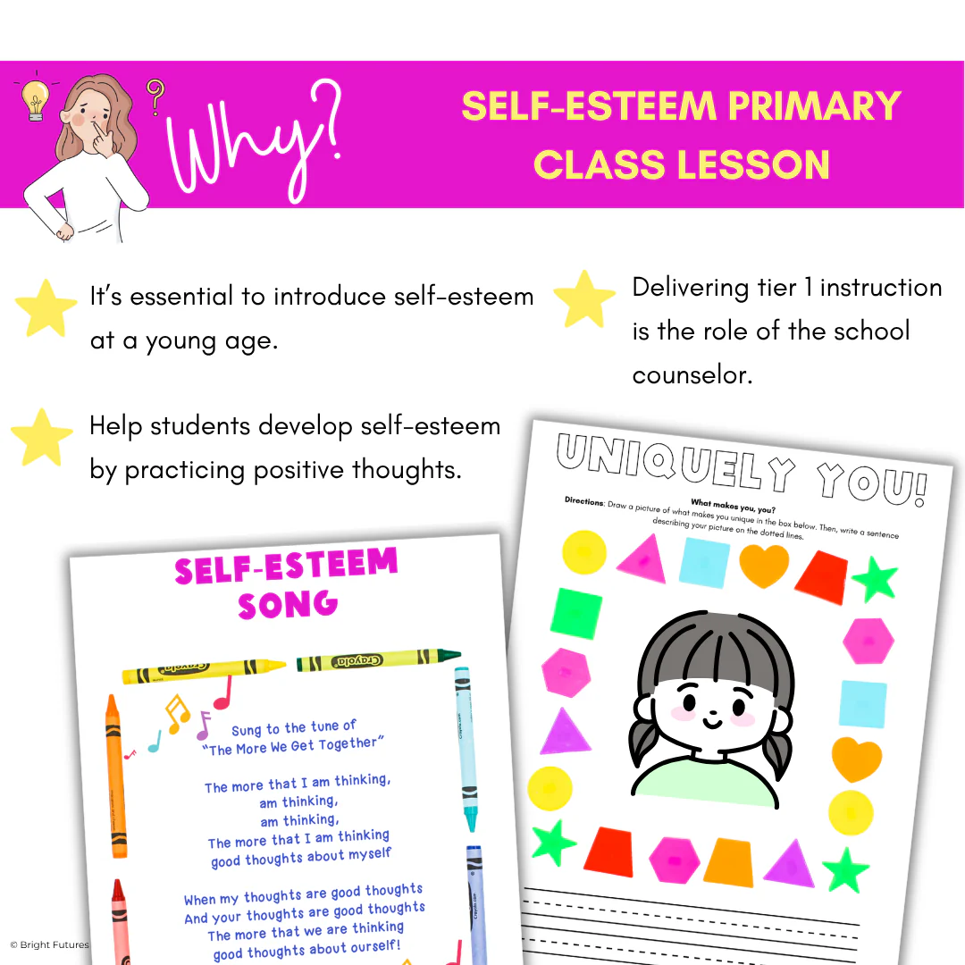 Self-Esteem Counseling Guidance Lesson - Self-Esteem & Confidence Activities - Image 3