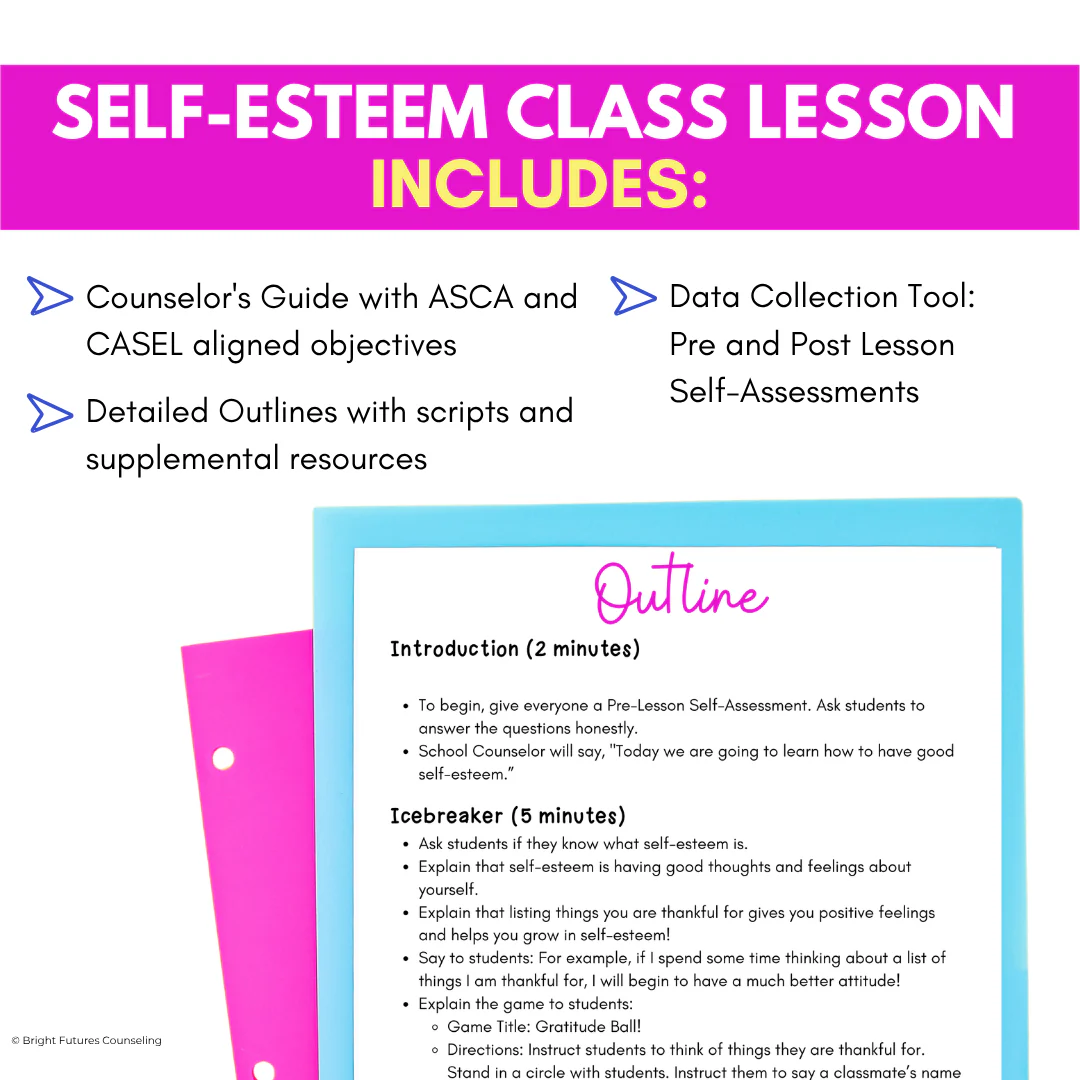 Self-Esteem Counseling Guidance Lesson - Self-Esteem & Confidence Activities - Image 4