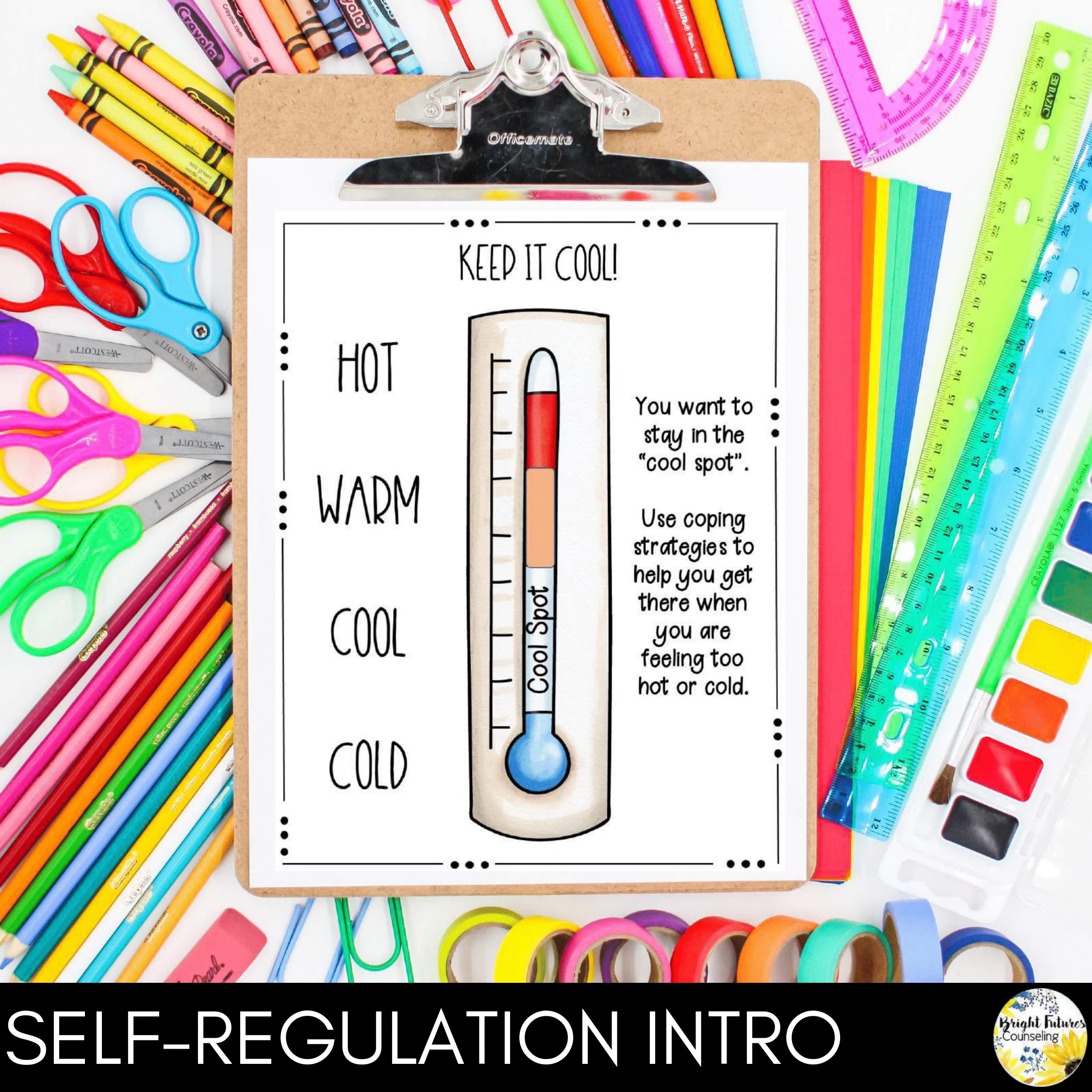 Self-Regulation BUNDLE Self-Regulation Counseling Lesson and Data Tracker - Image 2