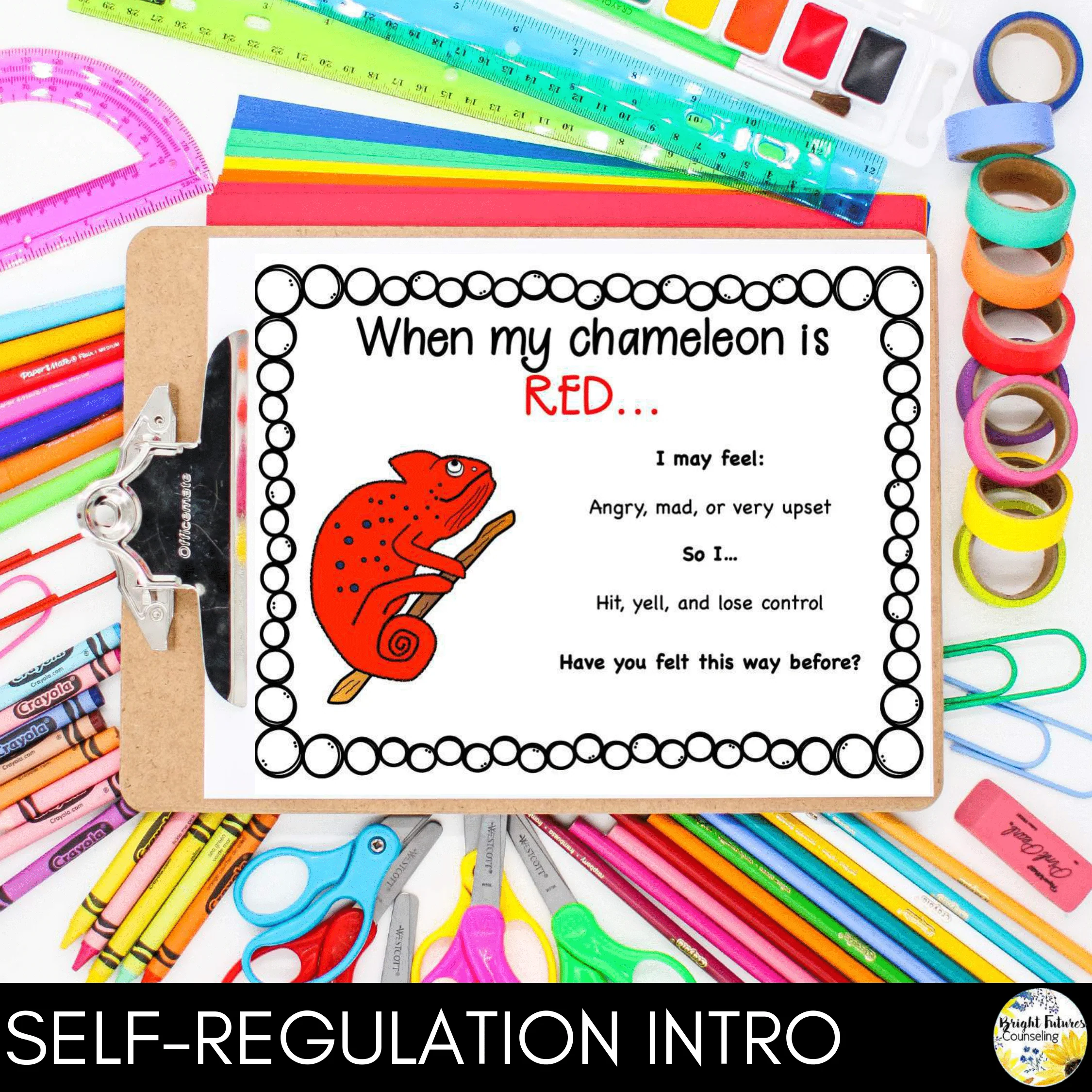 Self-Regulation BUNDLE Self-Regulation Counseling Lesson and Data Tracker - Image 3