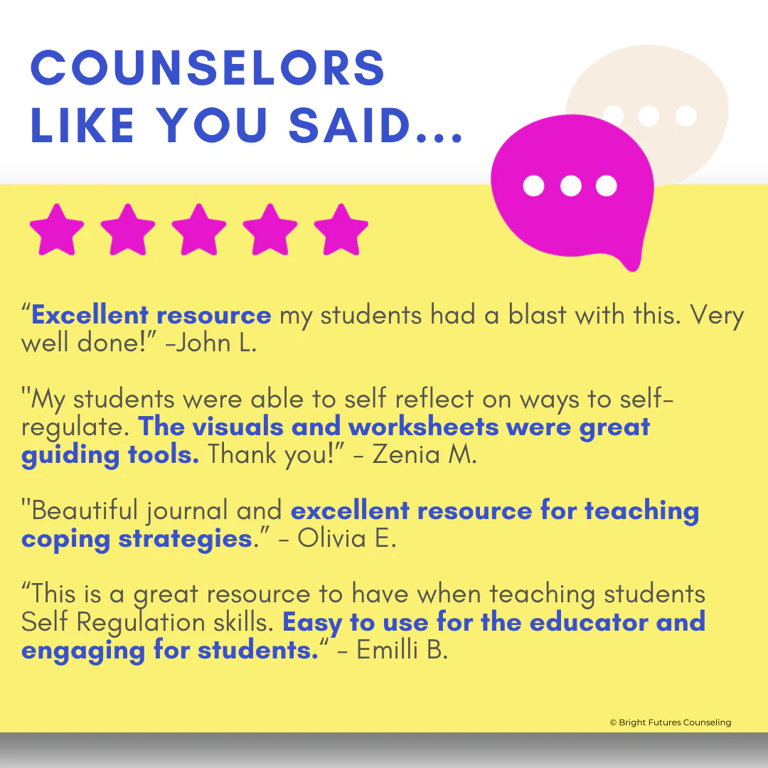 Self-Regulation Coping Skills Journal Emotional Regulation and Managing Emotion - Image 11