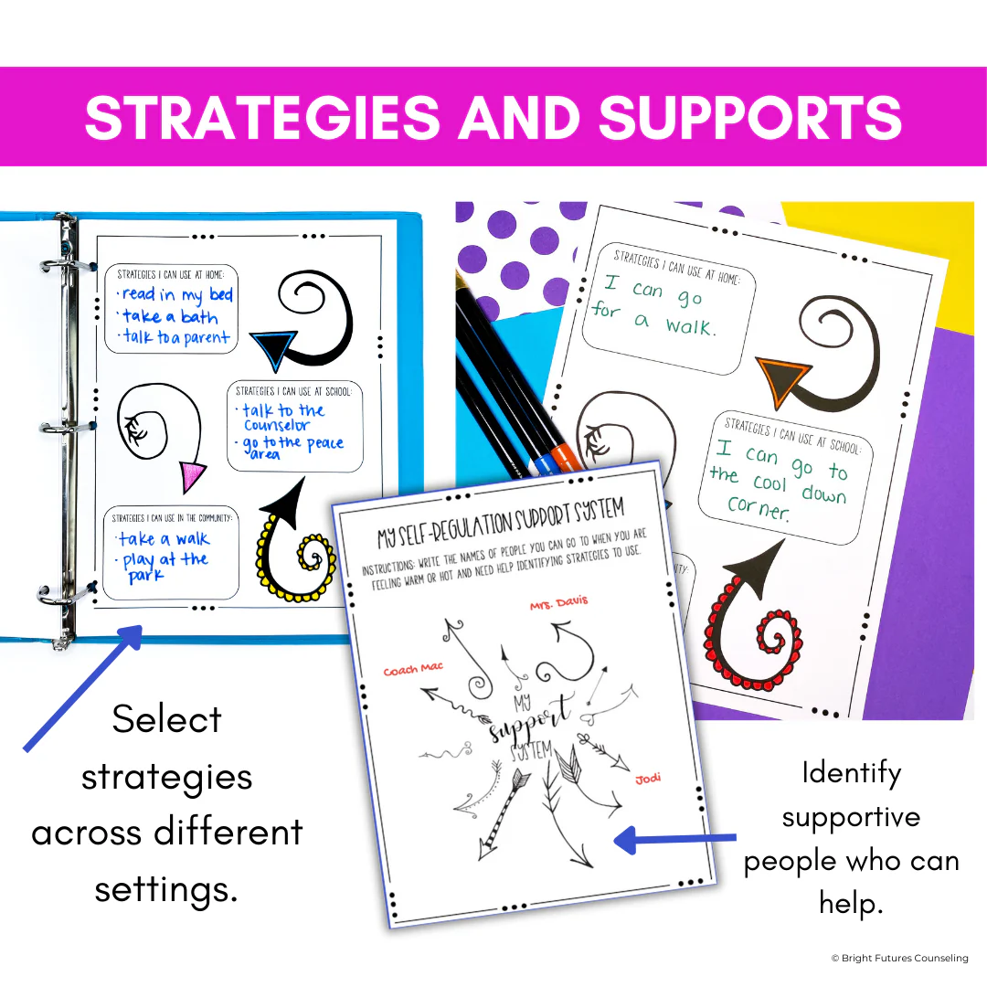 Self-Regulation Coping Skills Journal Emotional Regulation and Managing Emotion - Image 5