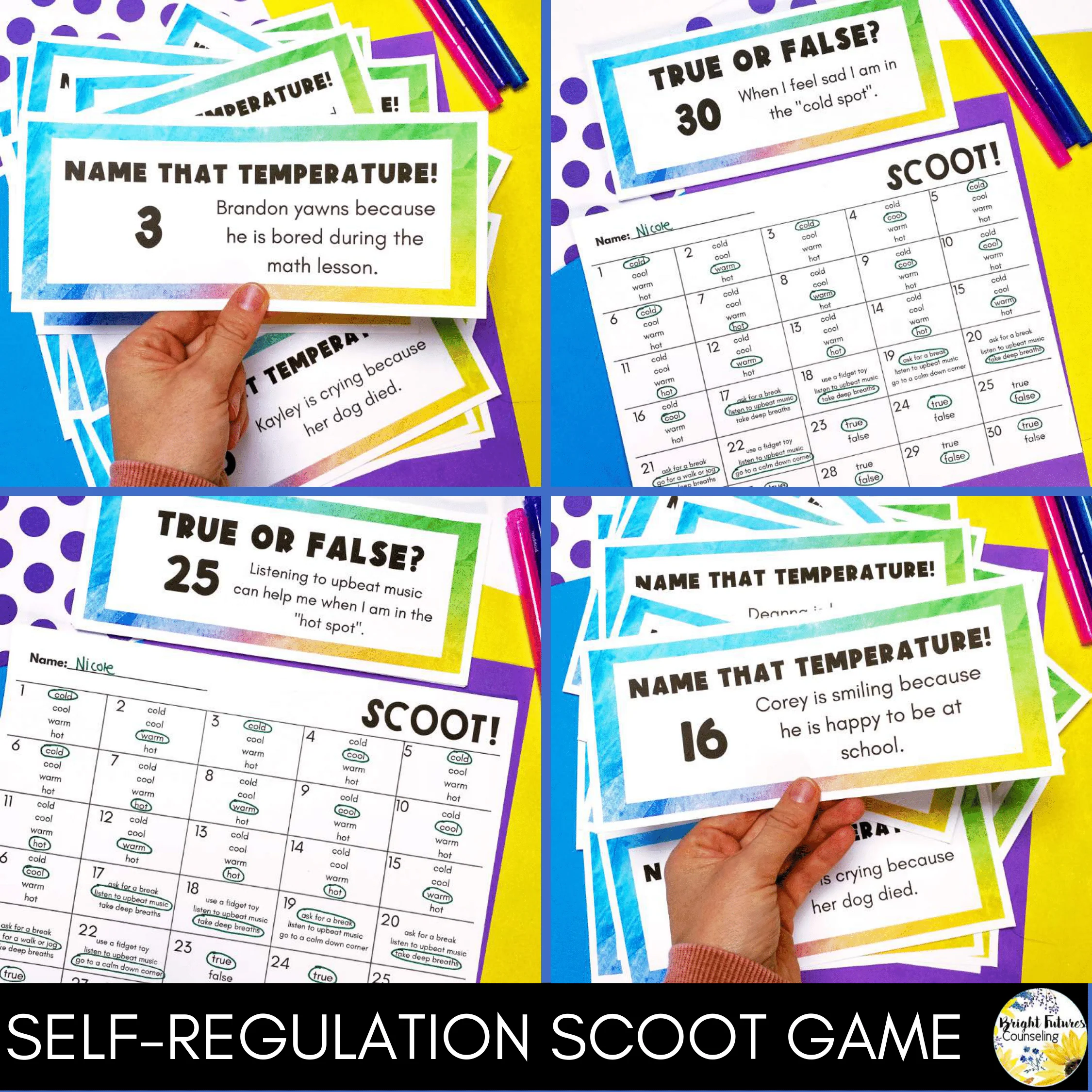 Self-Regulation Coping Skills Bundle Size of the Problem & Emotional Regulation - Image 8