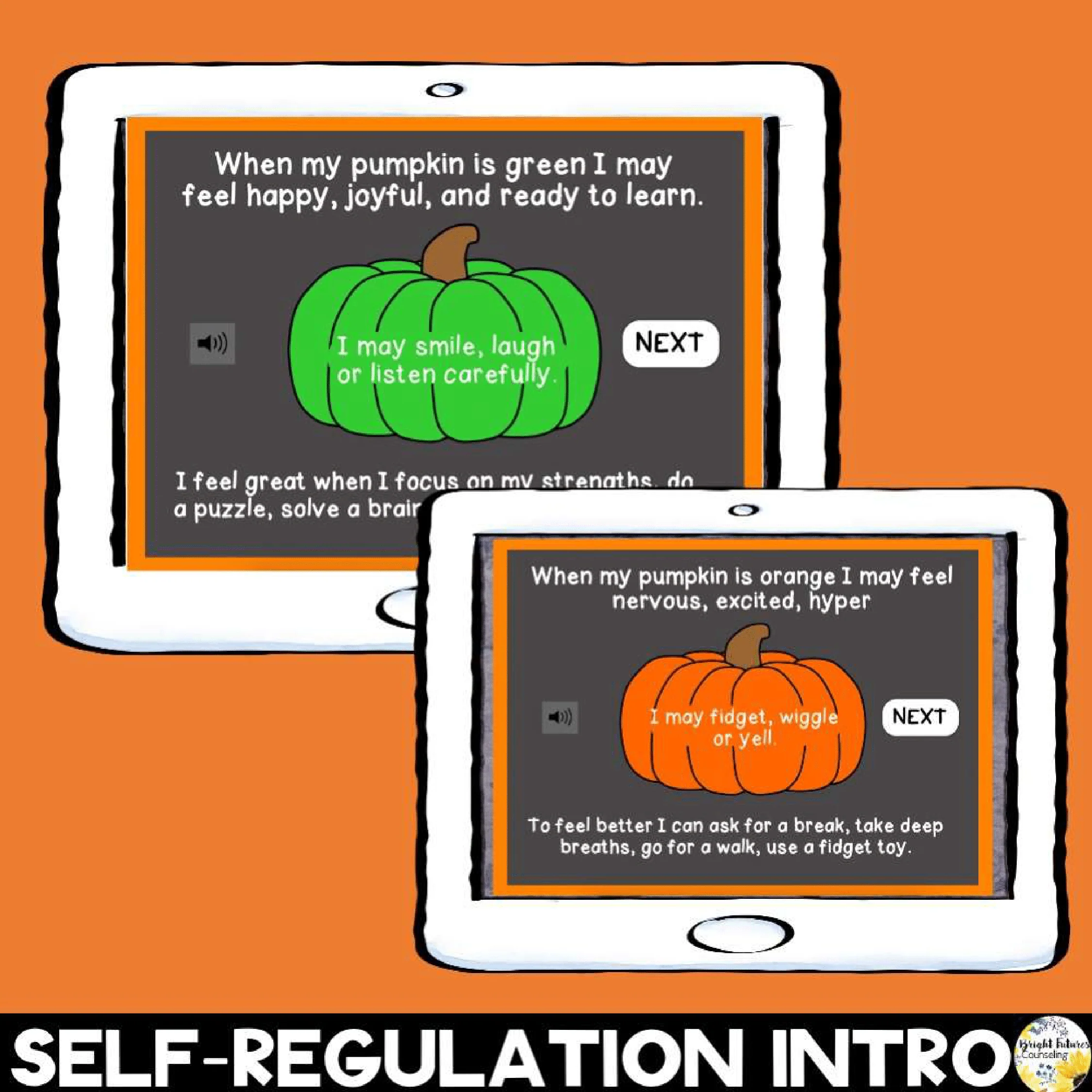 Self-Regulation Fall Bundle - What Color is Your Pumpkin ? Digital Fall SEL Game - Image 10