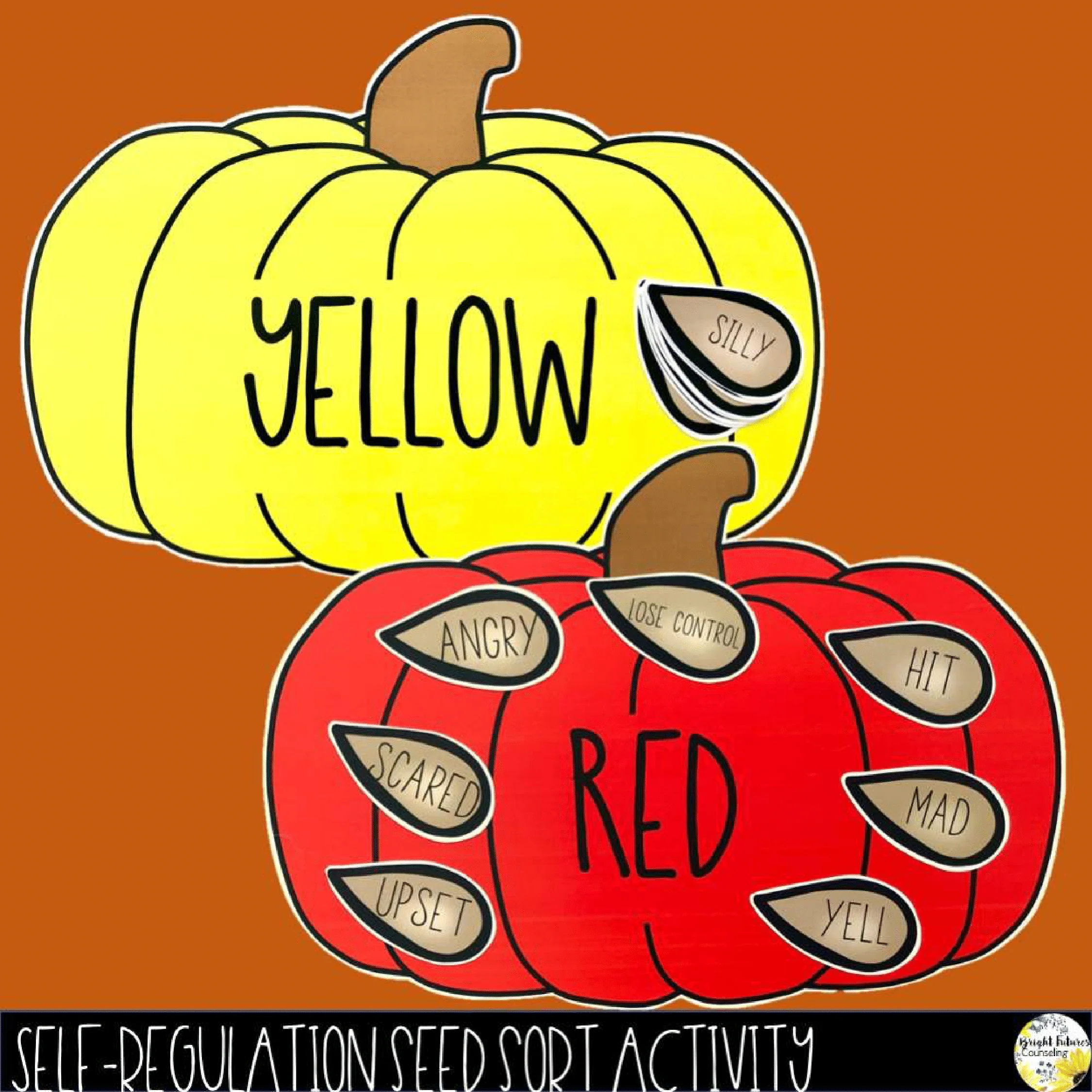 Self-Regulation Fall Bundle - What Color is Your Pumpkin ? Digital Fall SEL Game - Image 4