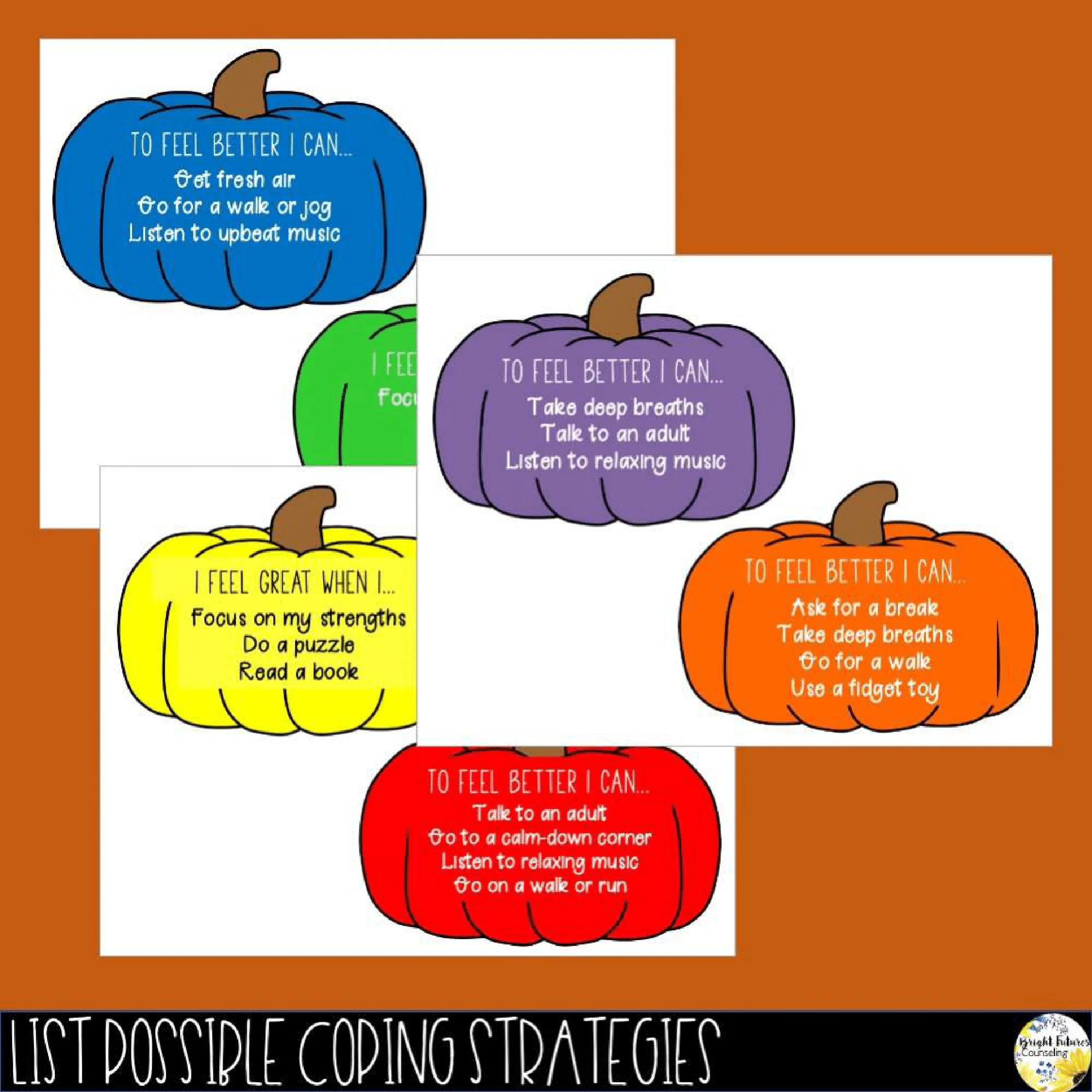 Self-Regulation Fall Bundle - What Color is Your Pumpkin ? Digital Fall SEL Game - Image 6