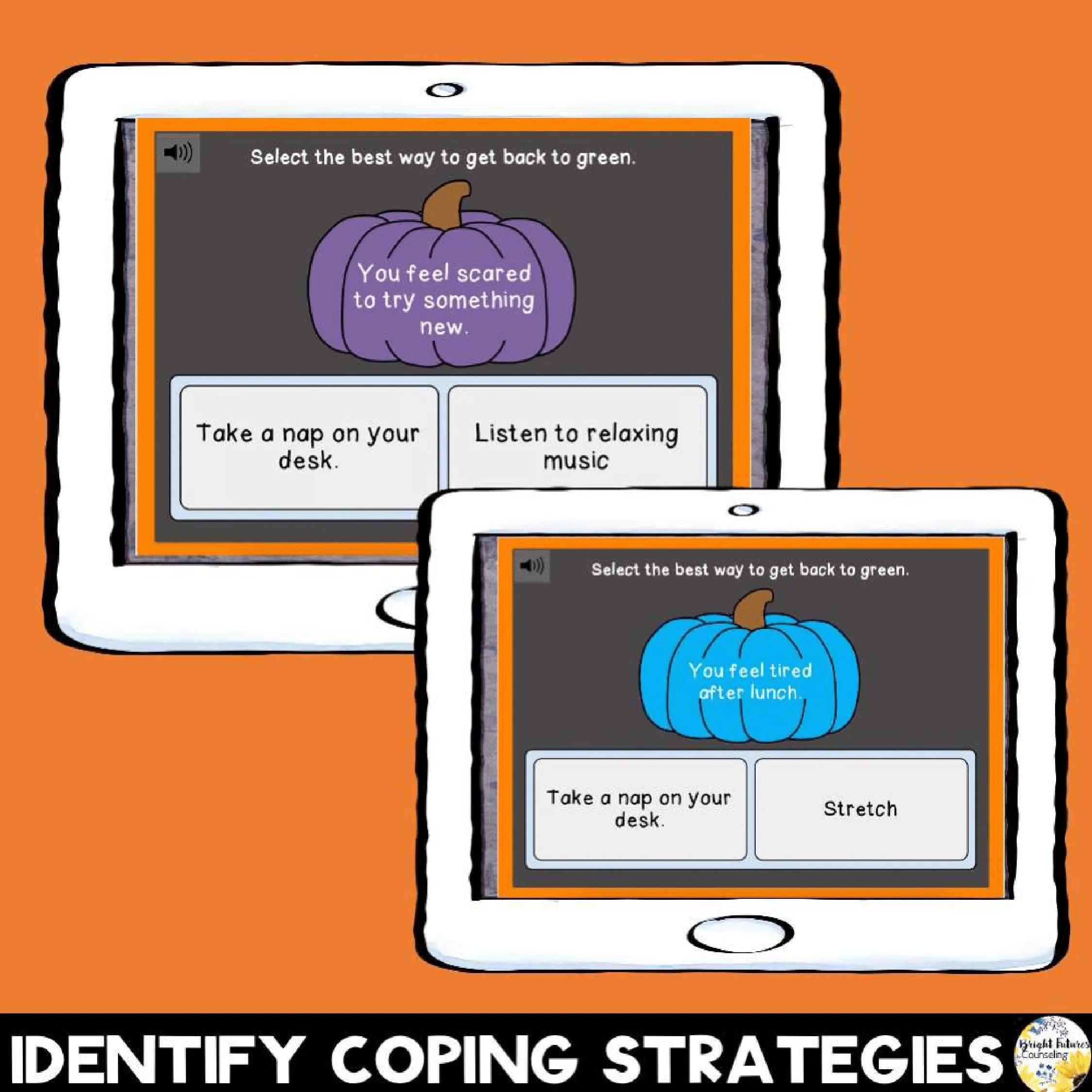 Self-Regulation Fall Bundle - What Color is Your Pumpkin ? Digital Fall SEL Game - Image 8