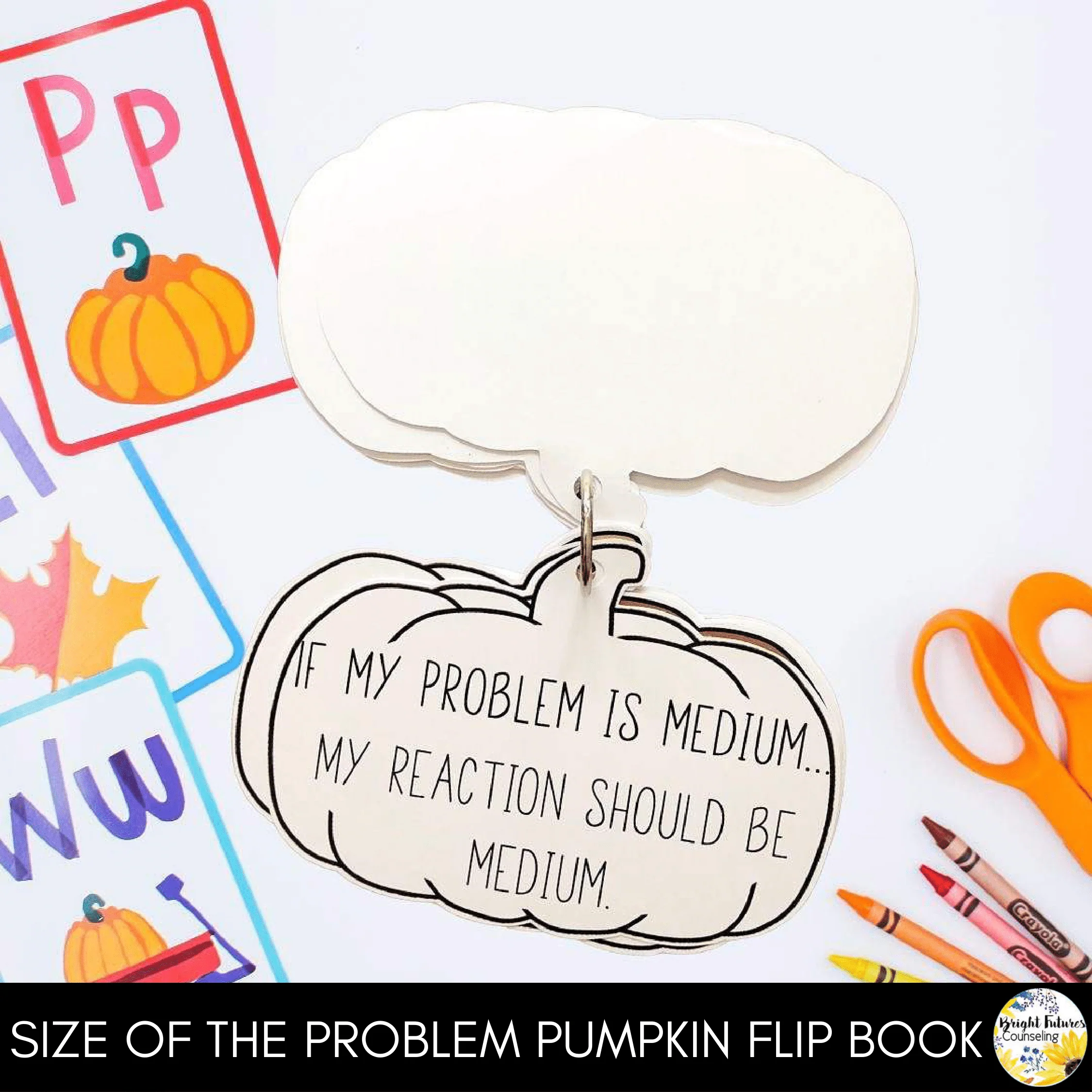 Self-Regulation Flip Book What Color Is Your Pumpkin? Fall Counseling Activity - Image 6