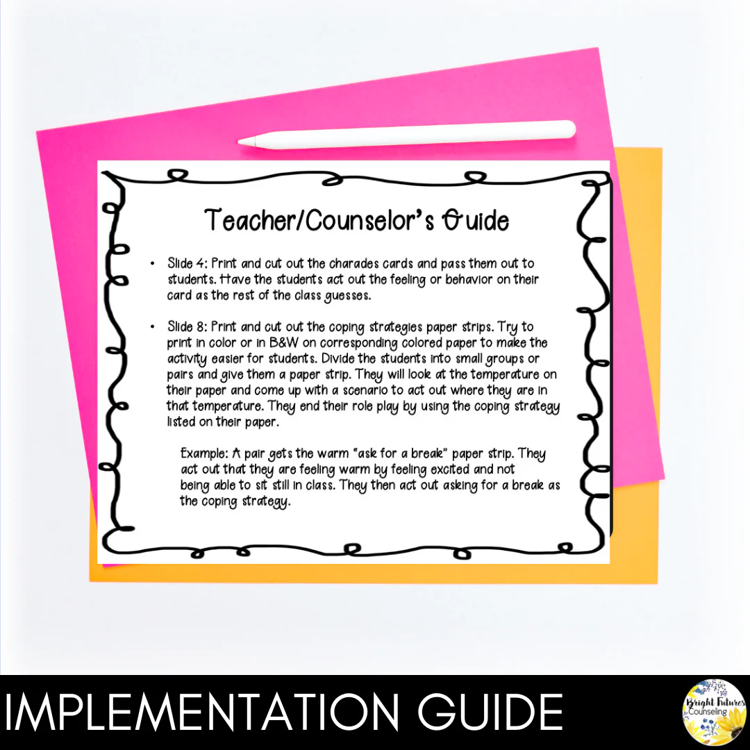 SELF-REGULATION Guidance Lesson - Editable Class Lesson - Image 2