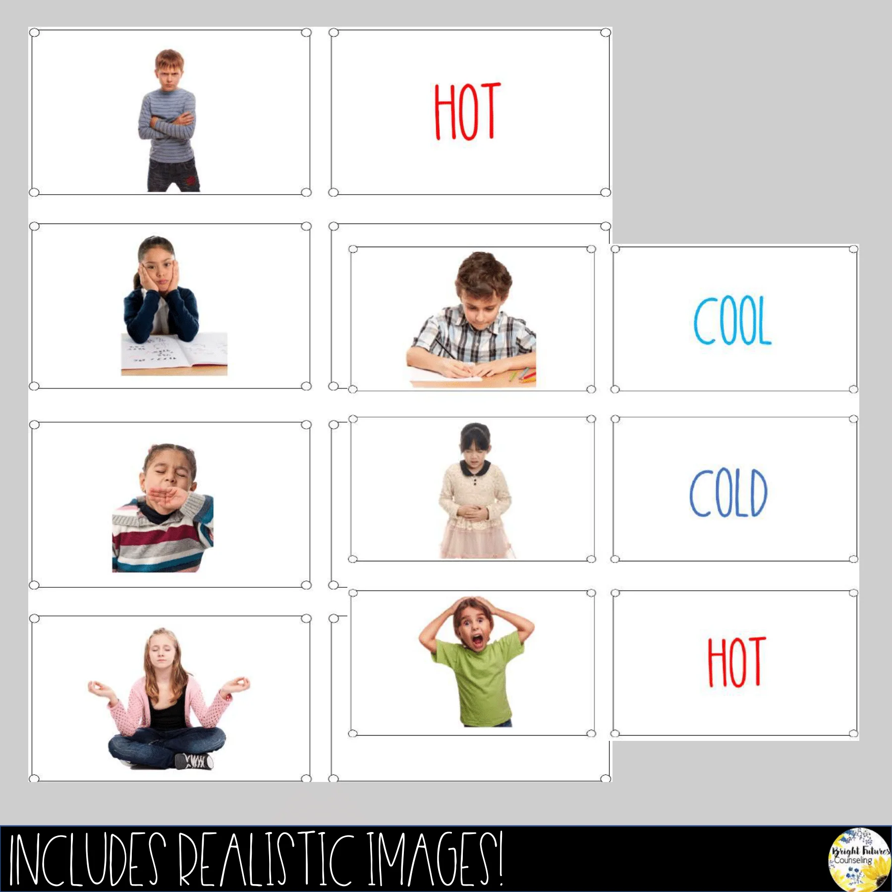 Self-Regulation Matching Game - Emotions Memory Card Game - Image 5