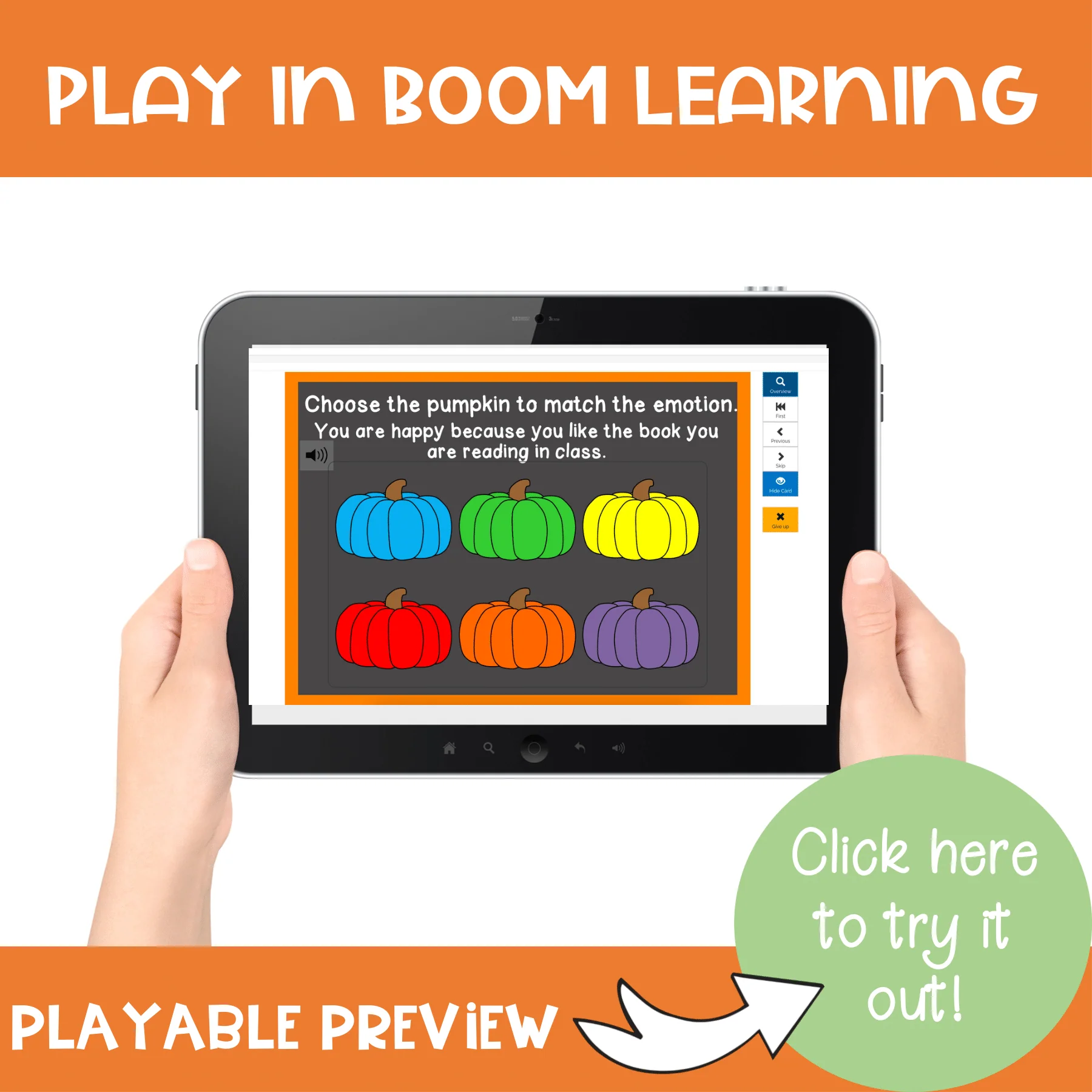 Self-Regulation Pumpkin Boom Cards - Fall and Halloween SEL Counseling Activity - Image 2