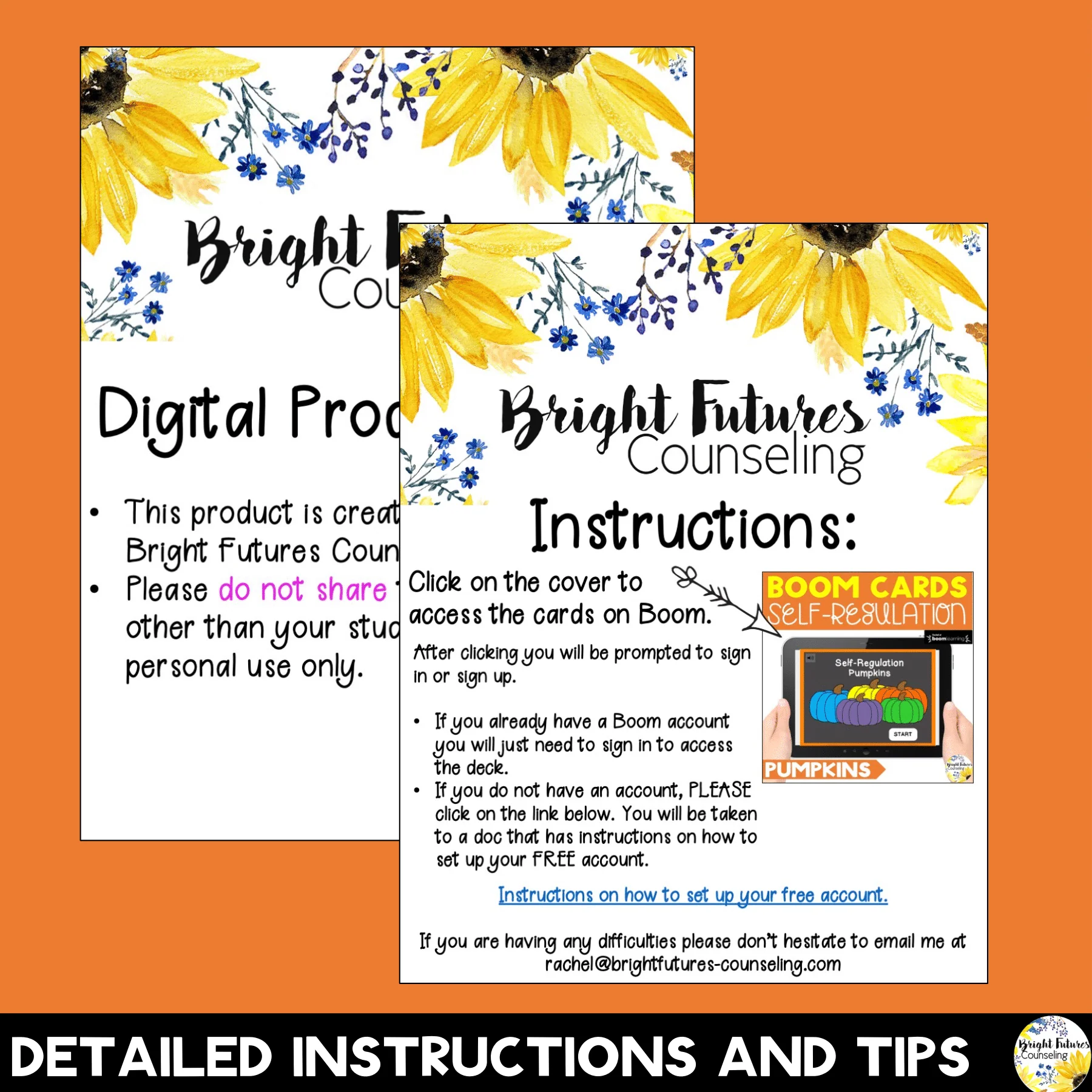 Self-Regulation Pumpkin Boom Cards - Fall and Halloween SEL Counseling Activity - Image 7