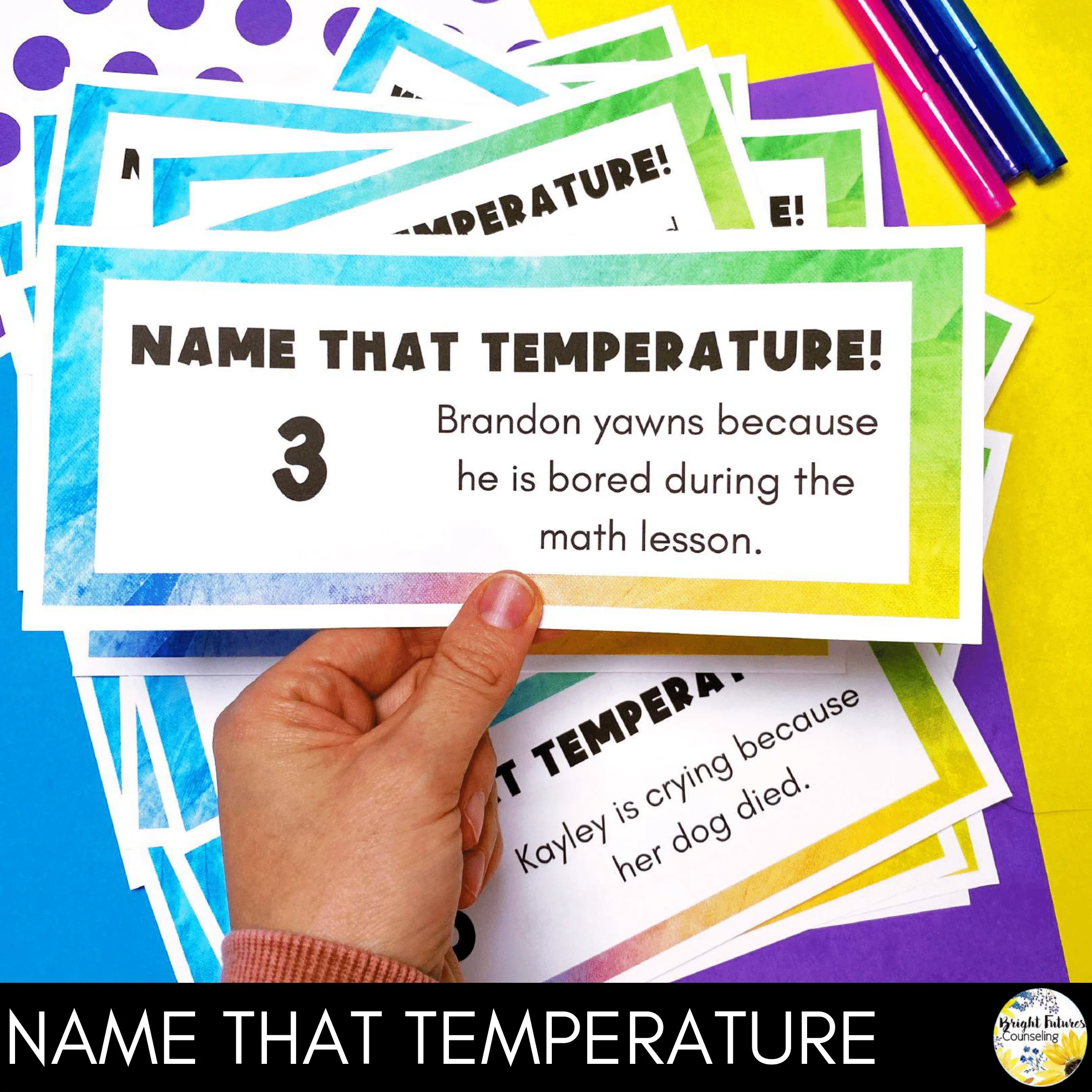 Self-Regulation Scoot Game - Elementary School Counseling Game - Image 4