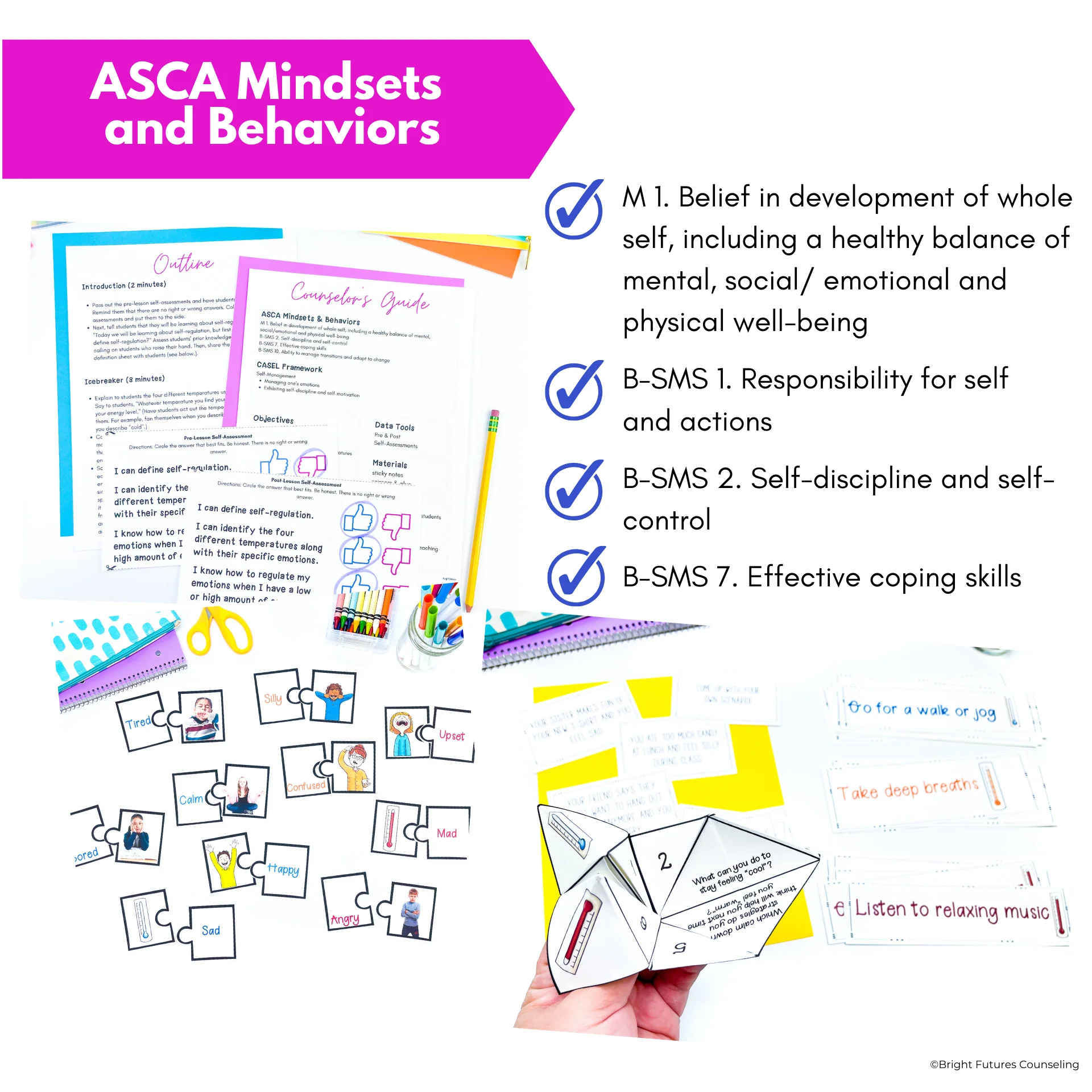 Self-Regulation Coping Strategies 3 Tier Curriculum: Research Based Counseling - Image 6