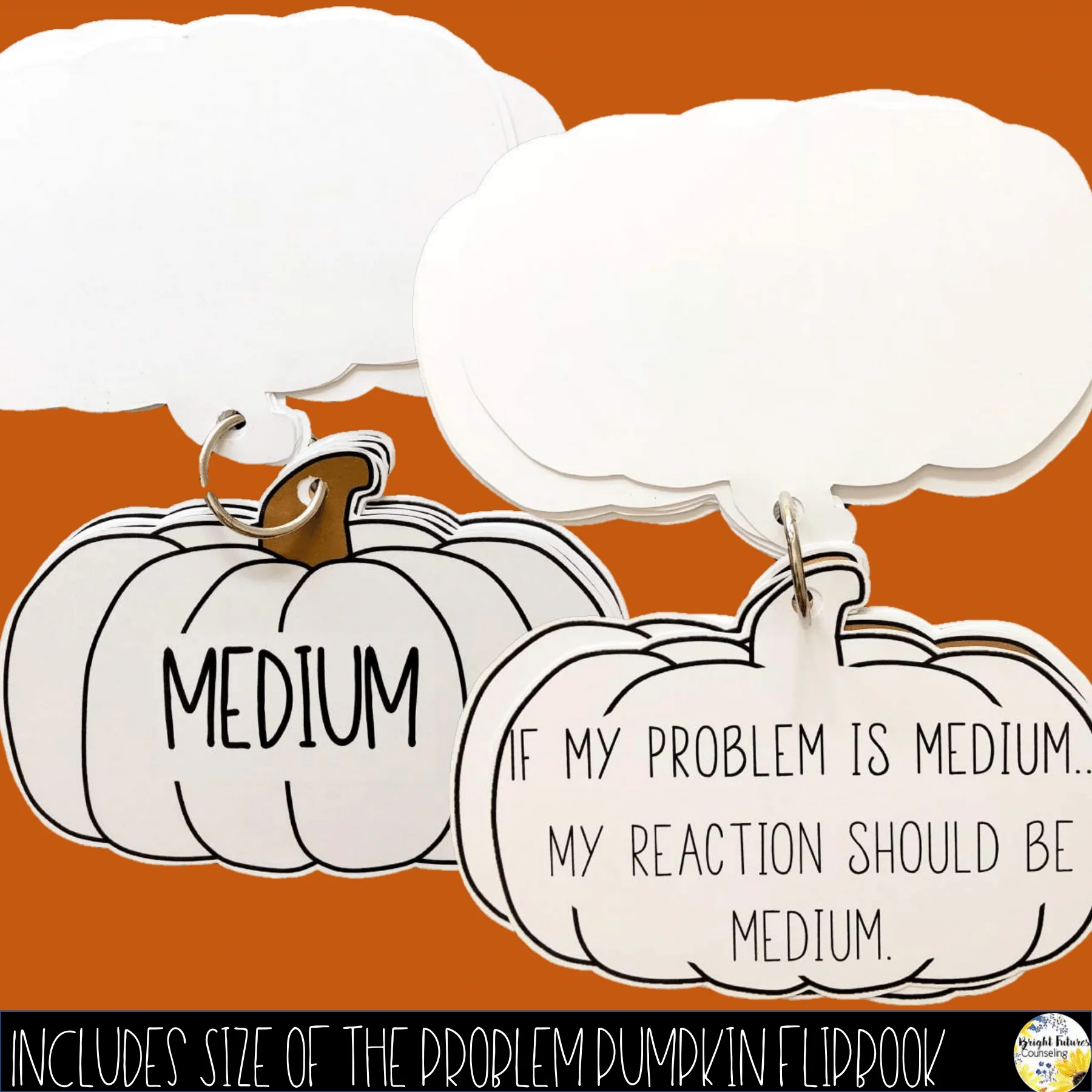 Size of the Problem Pumpkins Flip Book + Fall Themed Self-Regulation Activities - Image 3