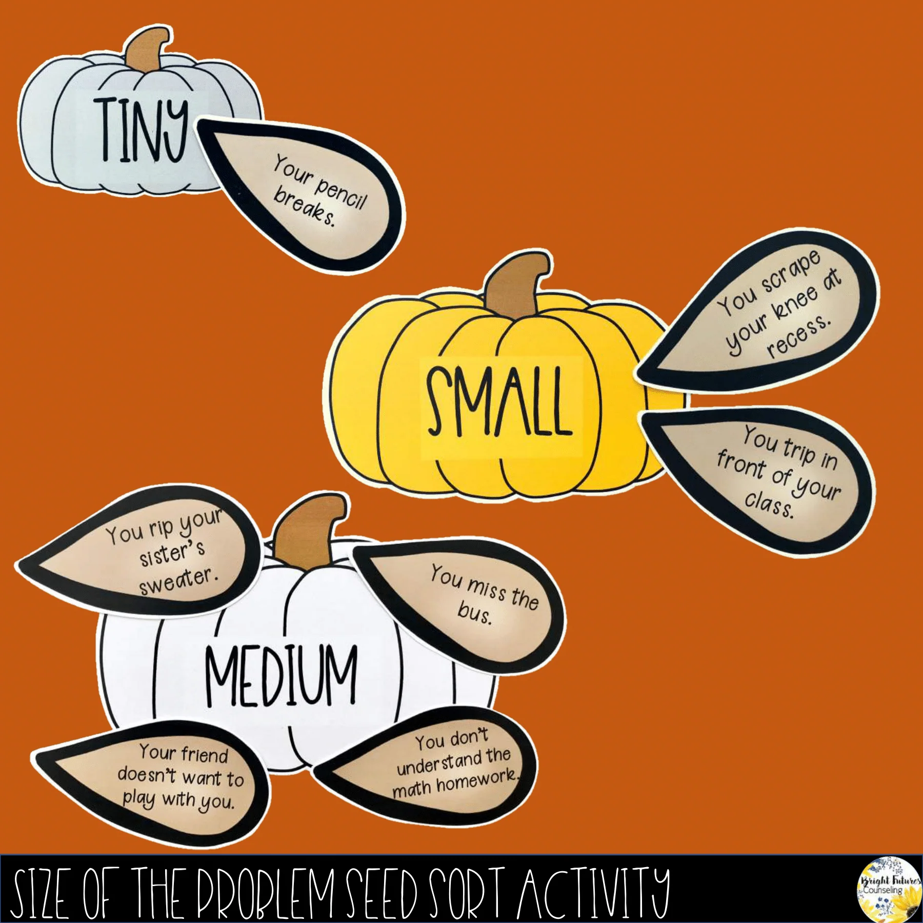 Size of the Problem Pumpkins Flip Book + Fall Themed Self-Regulation Activities - Image 9