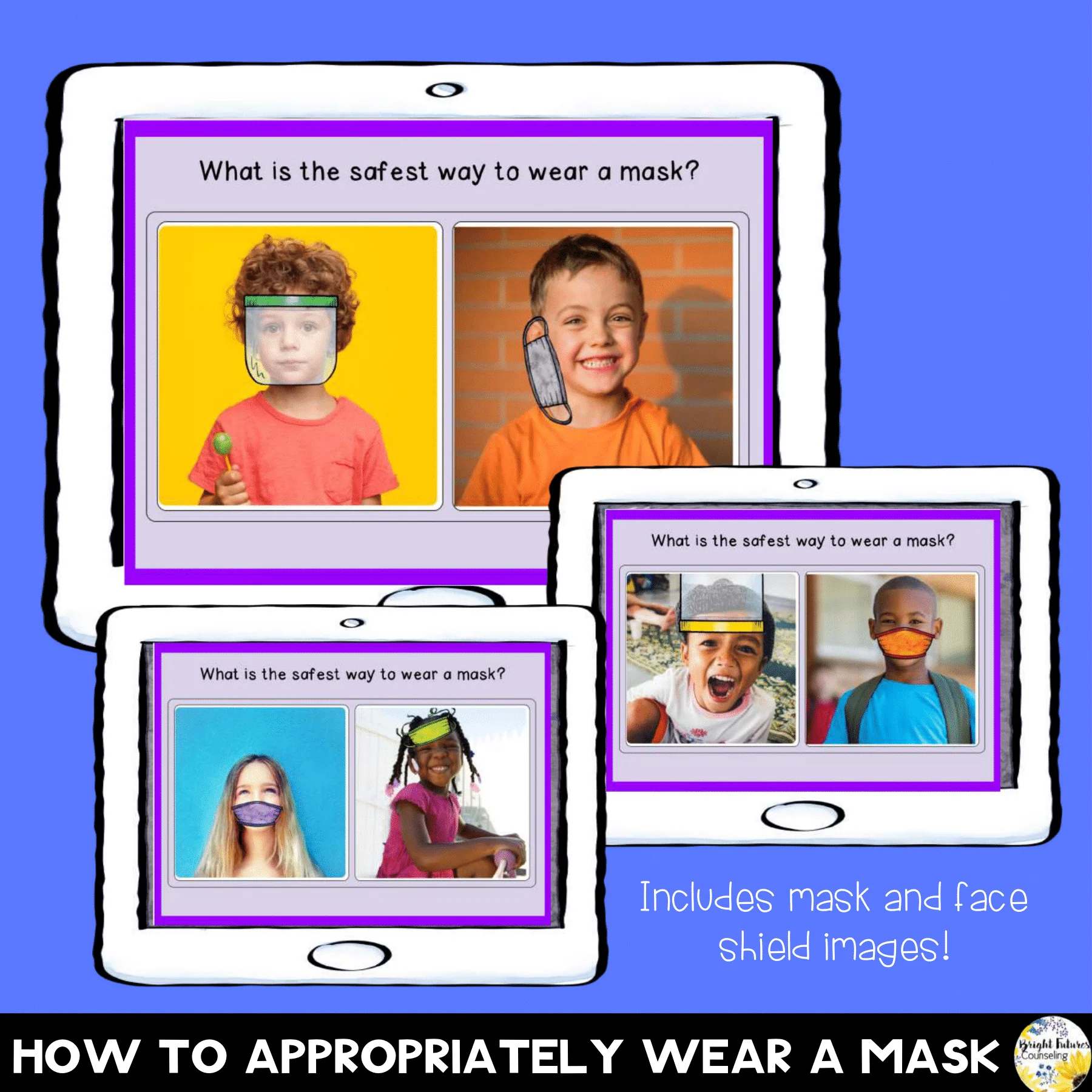 Social Distancing Greetings and Appropriate Mask Wearing Boom Cards COVID Safety - Image 4