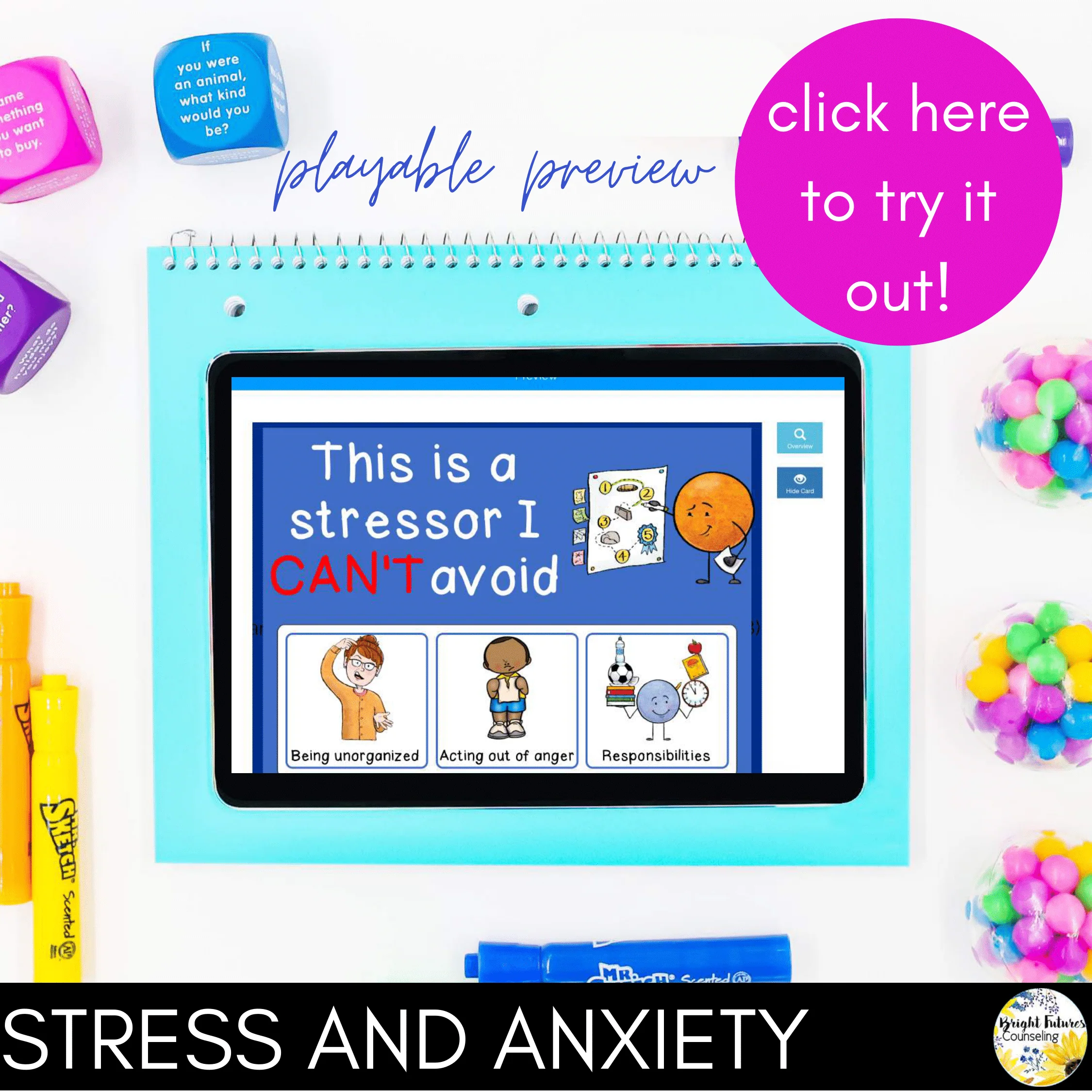 Social Emotional Learning BOOM CARDS Bundle 2 - School Counseling SEL Games - Image 6