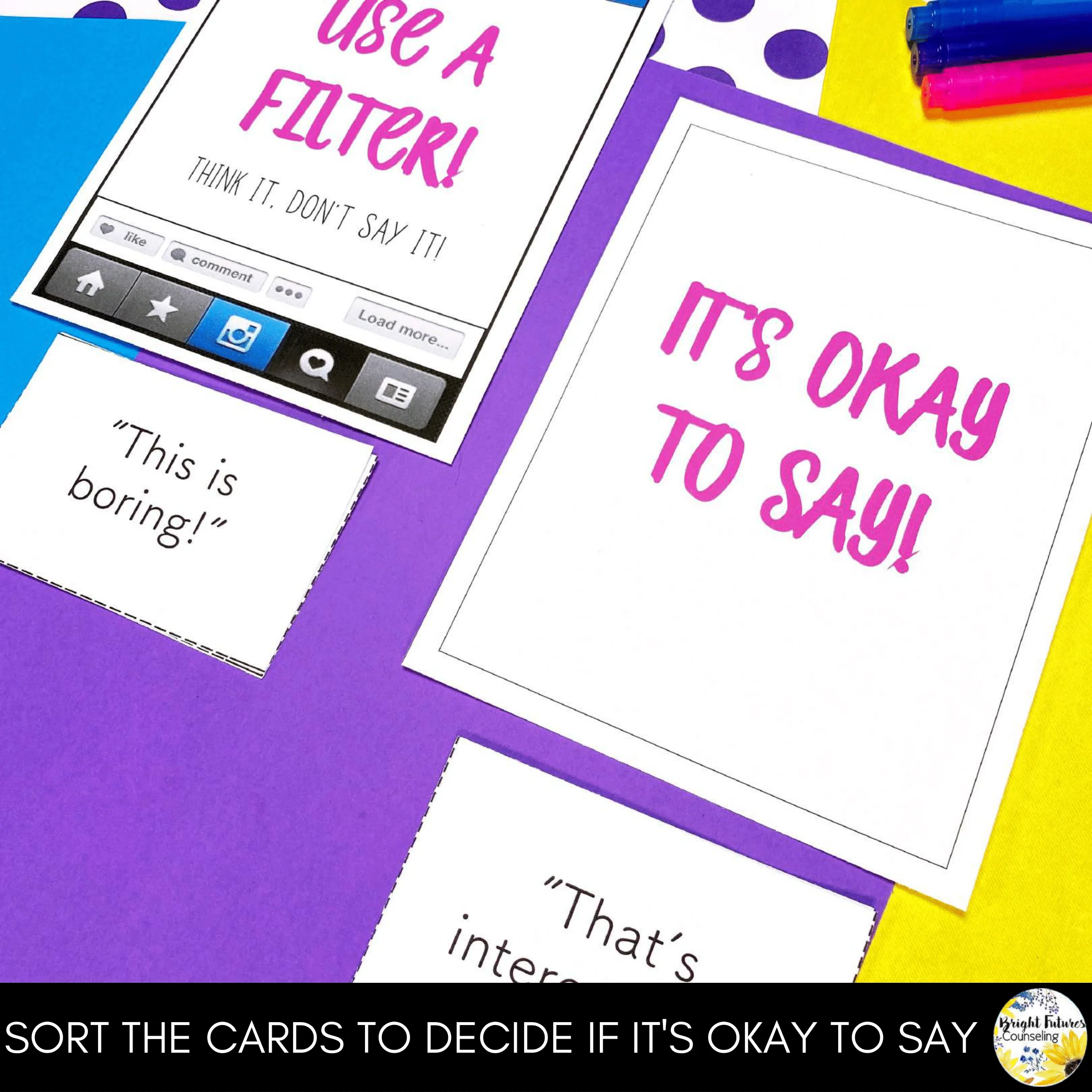 Social Skills Elementary Counseling SEL Game - Social Filters: Print & Digital - Image 2