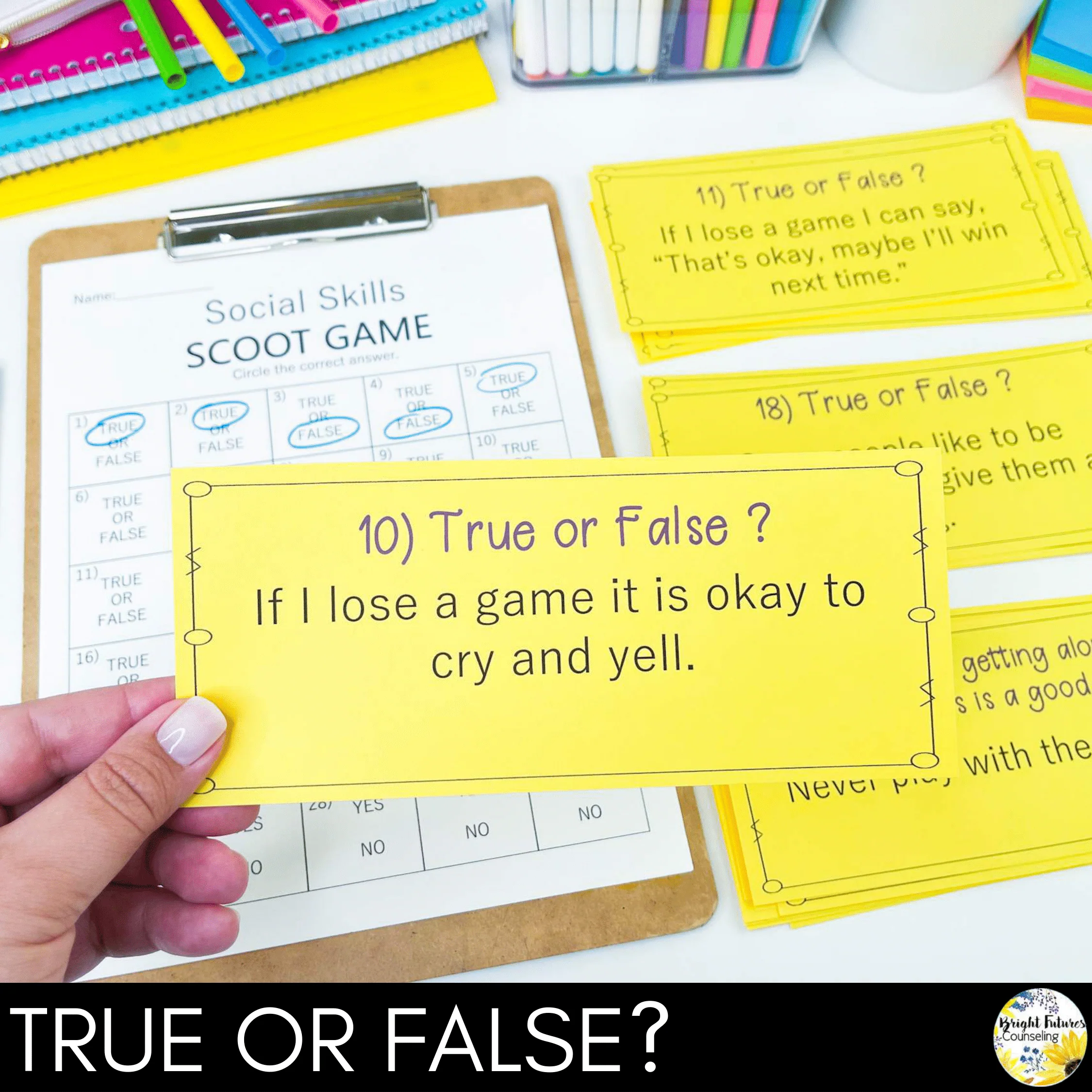 Social Skills Scoot Game Interactive Social Skills Game - Image 5