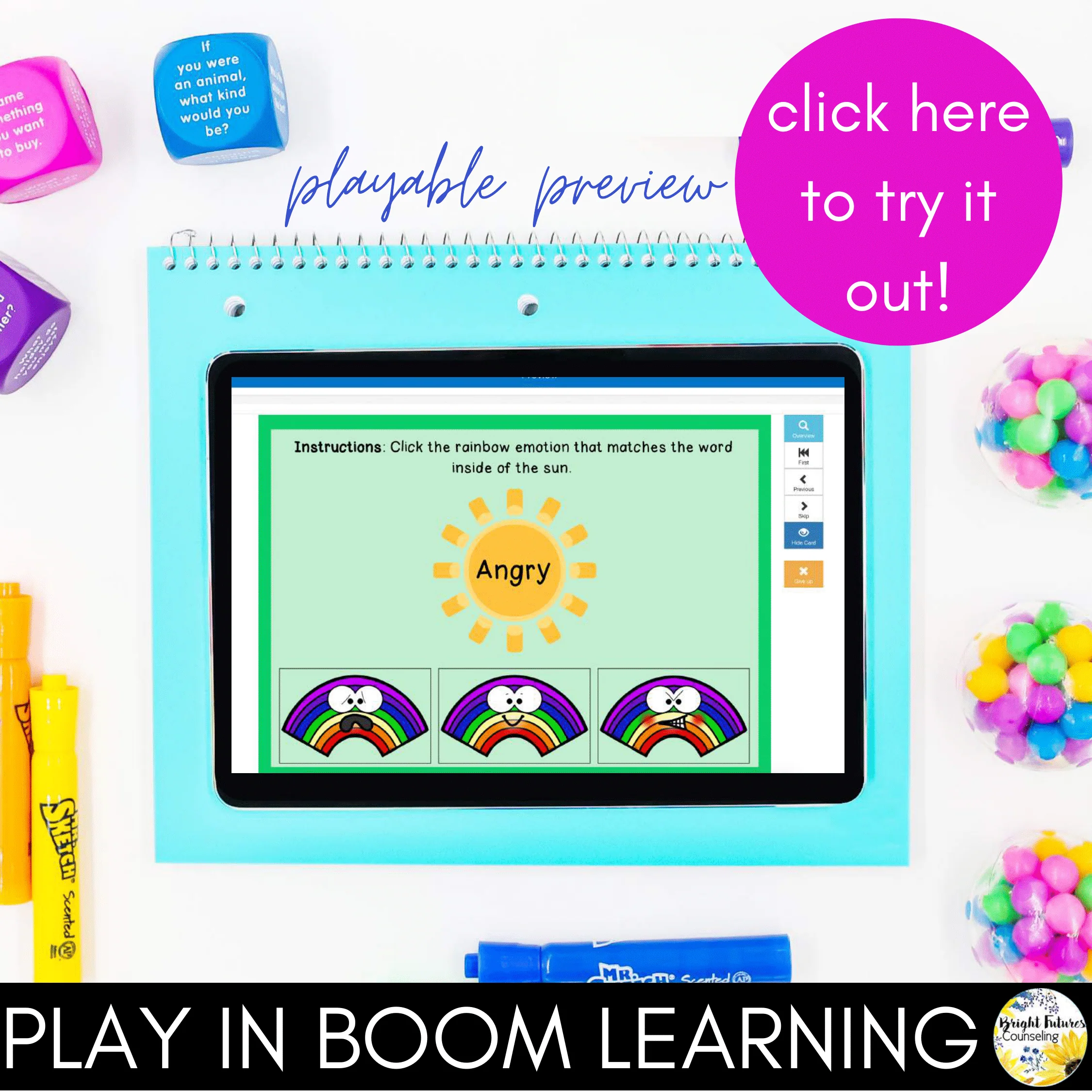 Spring SEL Boom Cards - Digital Social Emotional Learning Activity - Image 2